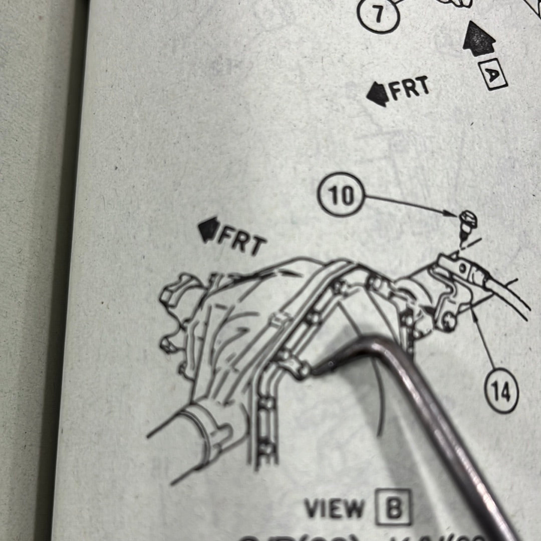 Clip, Rear Axle Brake Line Clip C1 & K1 Models