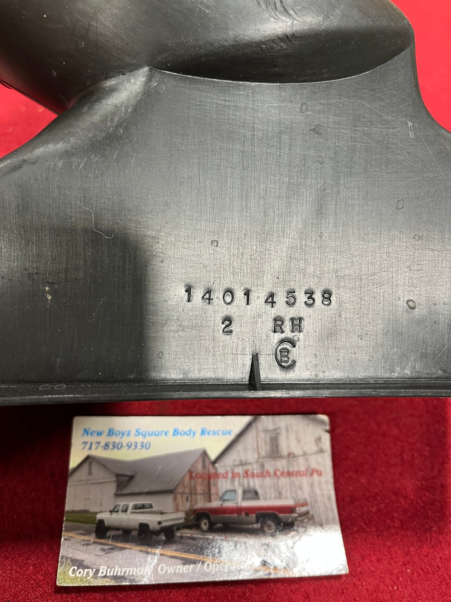 Duct, 81-91 Square Body AC Right Duct Part# 14014538