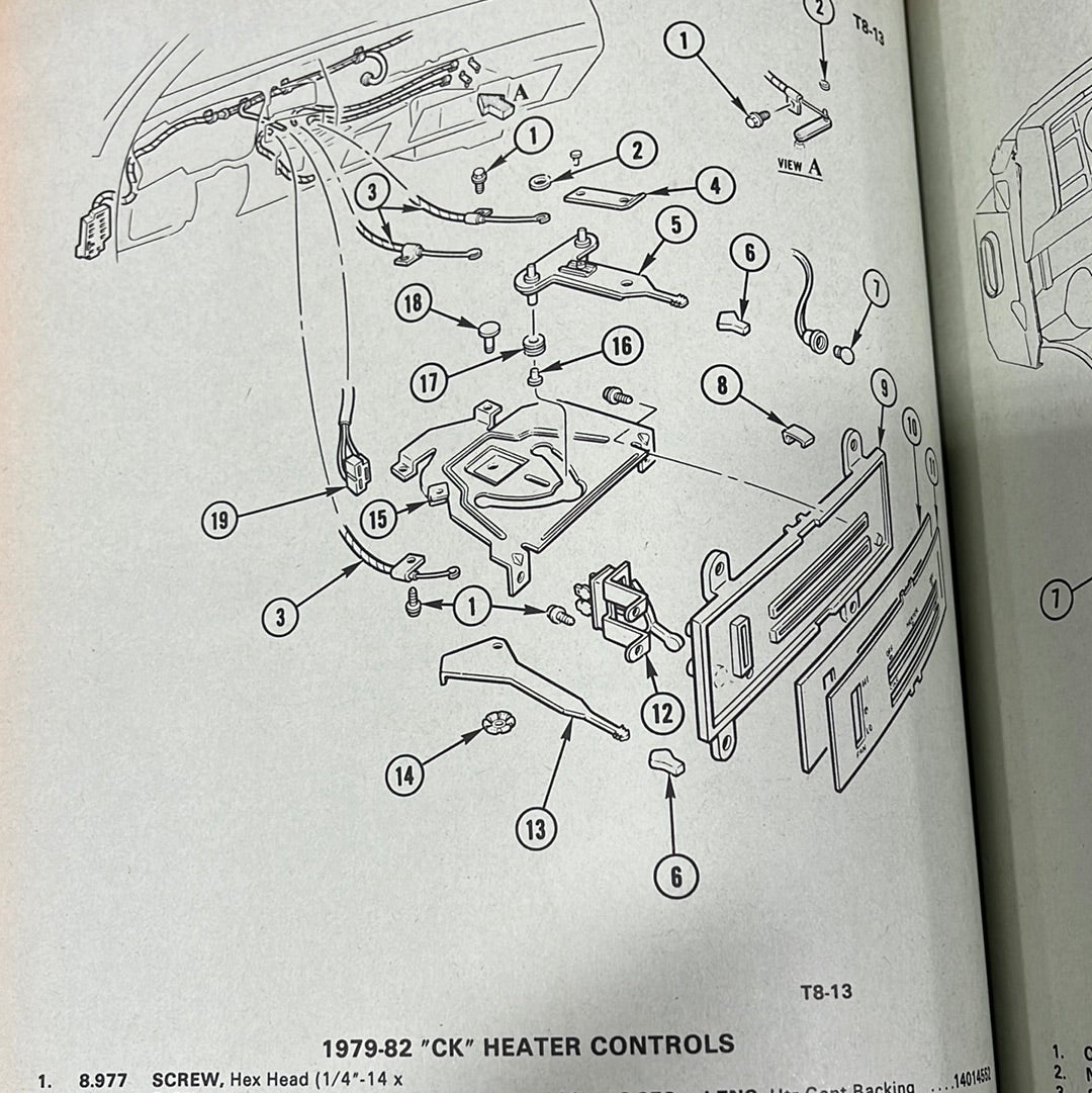 Heater Control Lever (1974-1982)