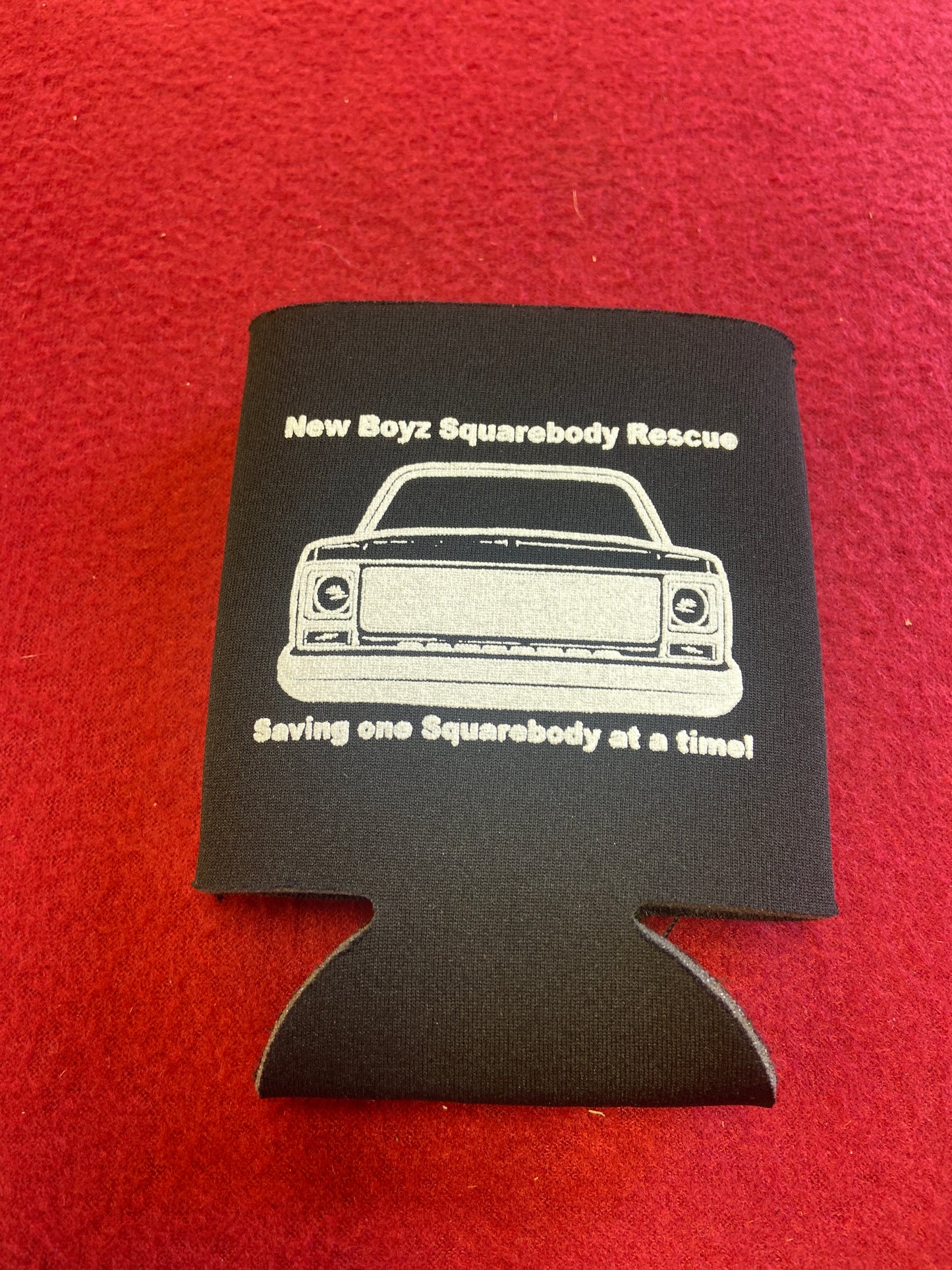 Koozie Black with white logo