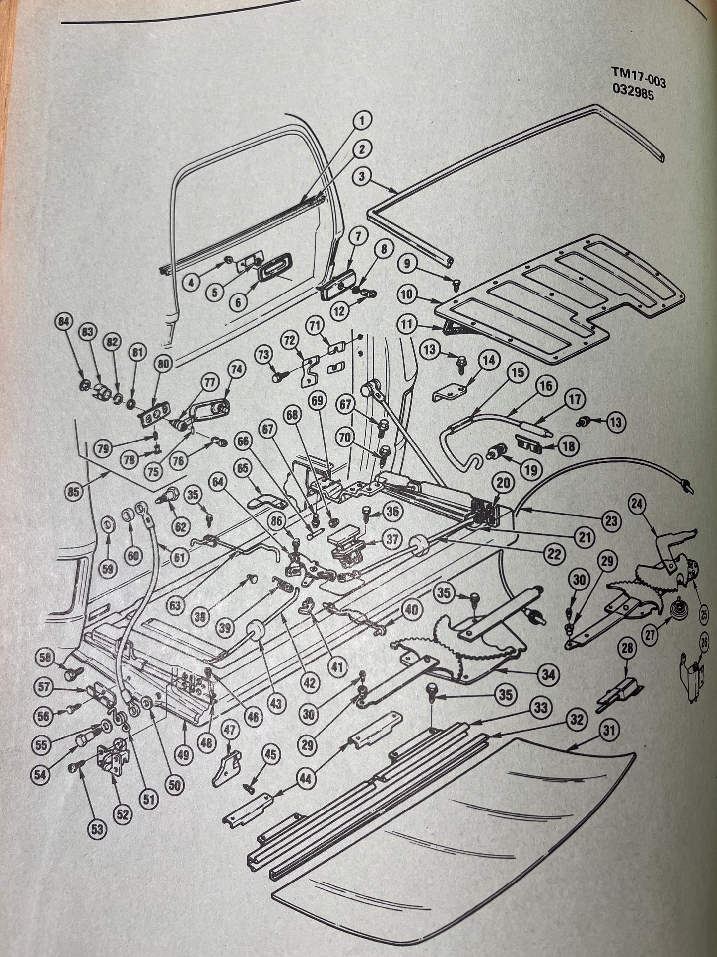 Spring, Blazer / Jimmy Latch Blockout Spring Part# 15593866