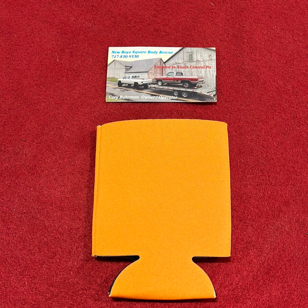 Koozie Burnt Orange with Black Logo