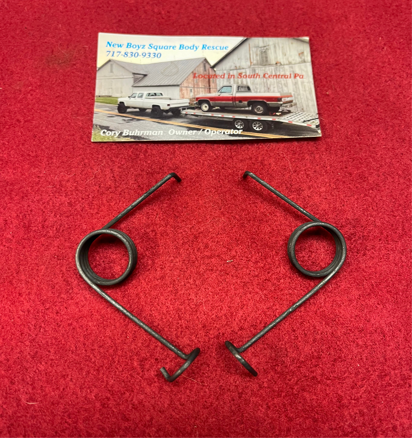Spring, Cable Support Spring Set LH & RH 1973-1980 Part# 9890358 & 9890359