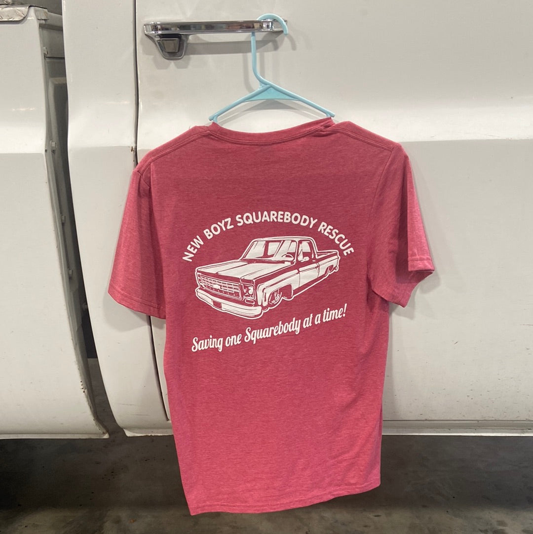 Heather Cardinal Large Short Sleeve T Shirt