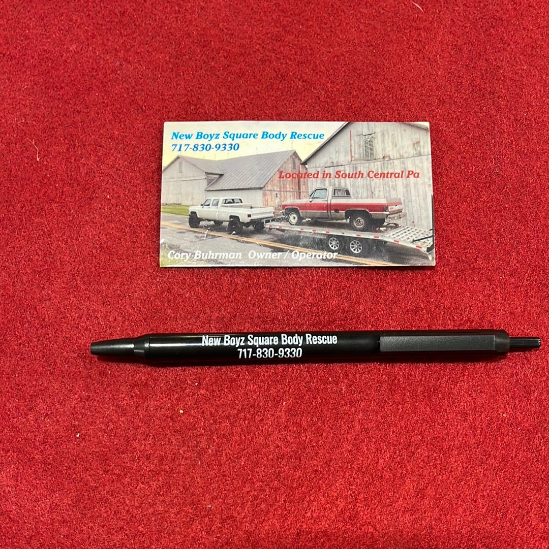 Black Pen White Logo