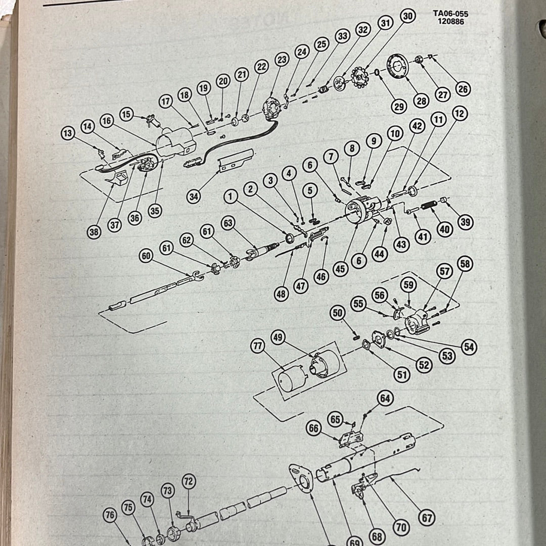 Ring, Steering Shaft Retaining Ring Part# 5694191