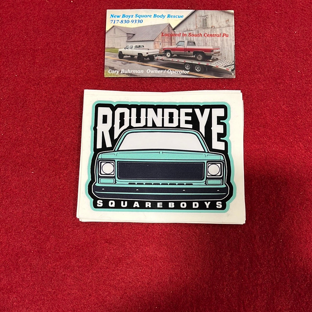 Roundeye Sticker Minty 3X4 (Matte Finish) “B Favorite”