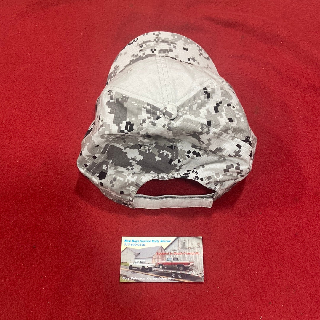 Digital Grey Camouflage Cap