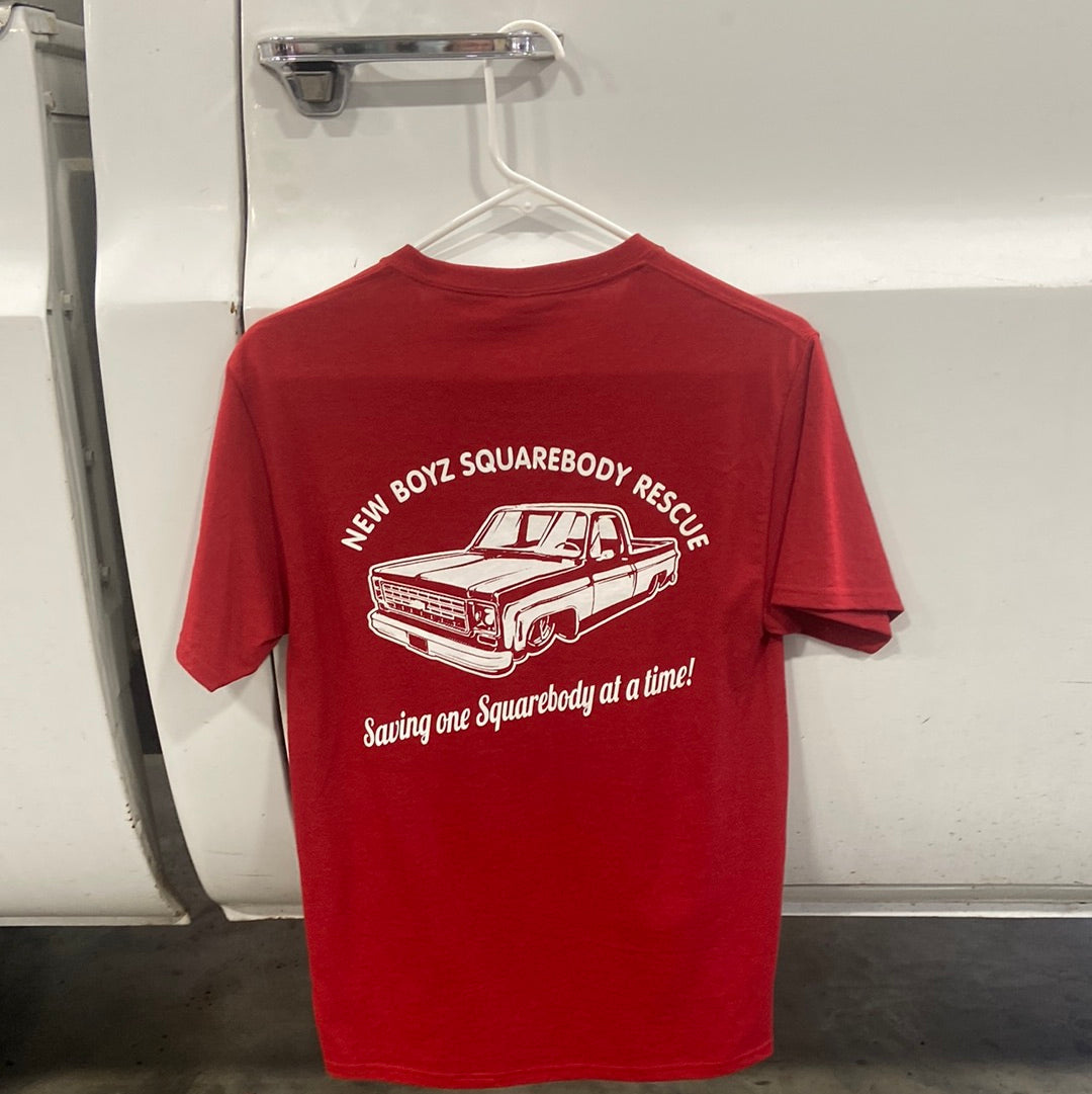 Red Large Short Sleeve T Shirt