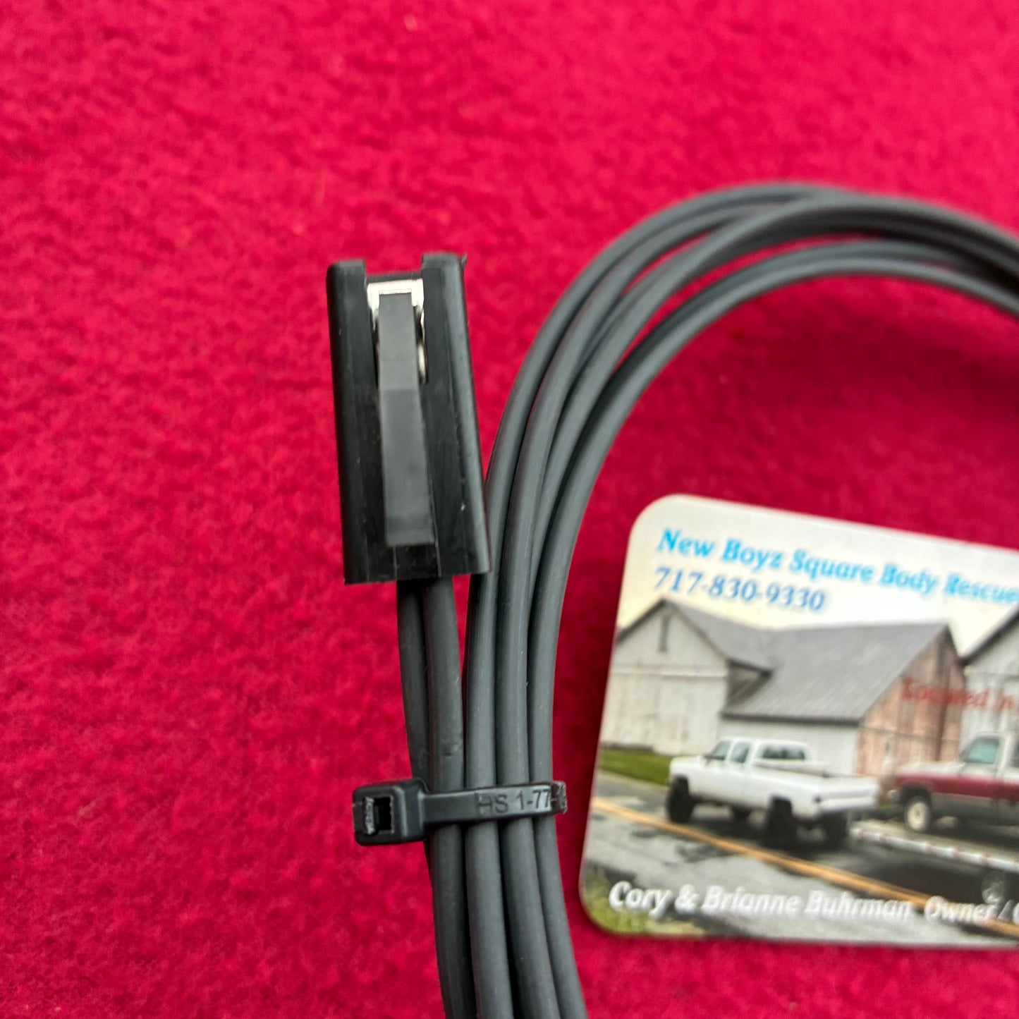 Lead M, Horn Power Lead 1983 - 1991 Black 16 Gauge