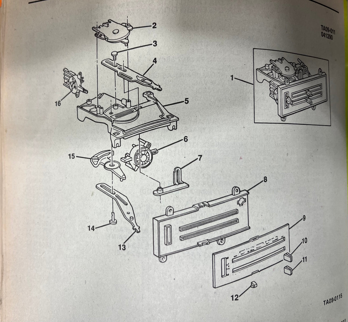 Switch Part, Blower Fan Switch Contact Disc 1983 - 1991