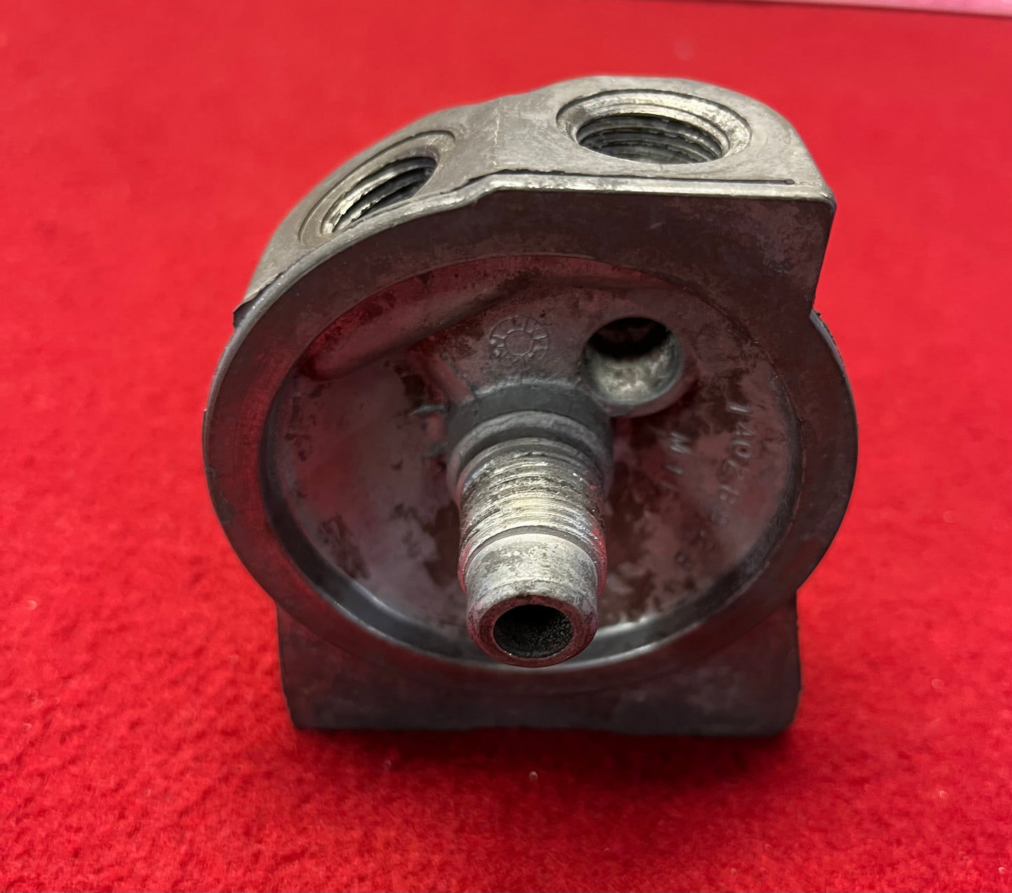 Adapter, Fuel Pump Filter Adapter 6.2 1982 Part# 14028928.