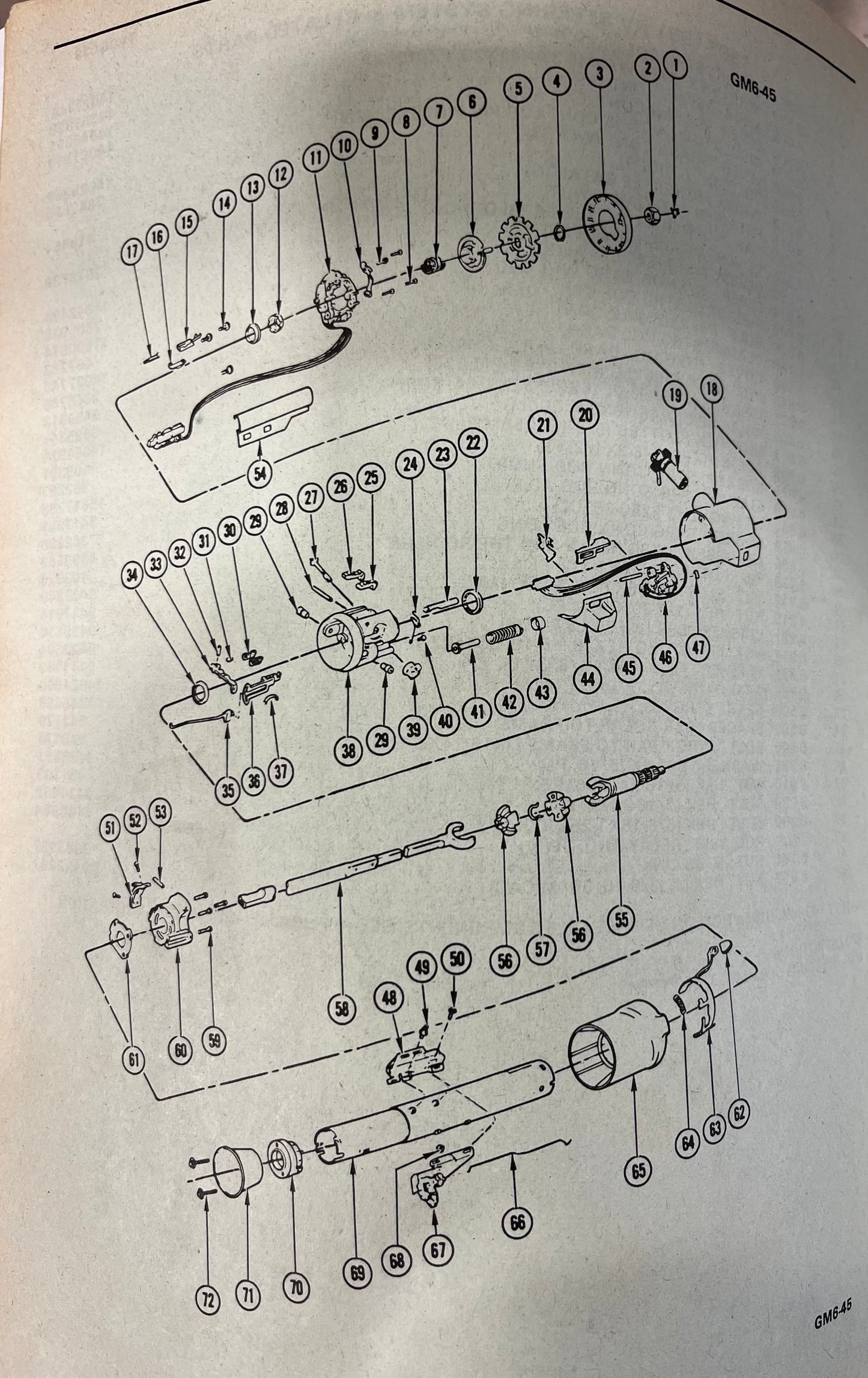 Overhaul Kit, Tilt Column Overhaul Kit