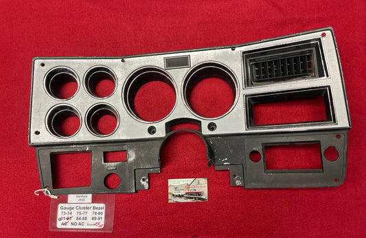 Bezel, Gauge Bezel 1981 - 1983 With A/C With Indicator Light Diesel (Instrument Bezel) Part# 14023006