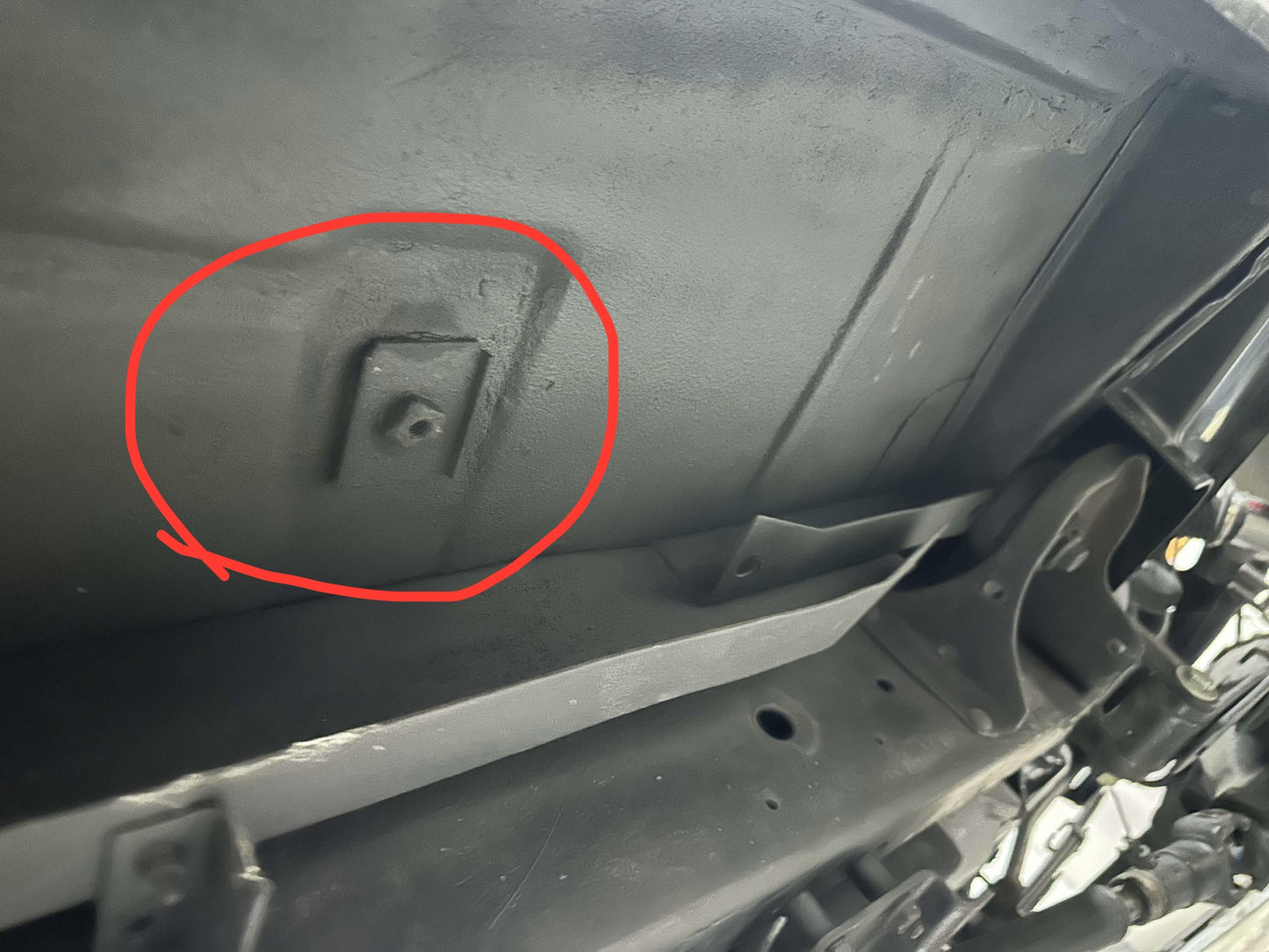 Plate, Anchor Plate with Weld Nut 3/8 x 16 NC K5 Front Seat Anchor