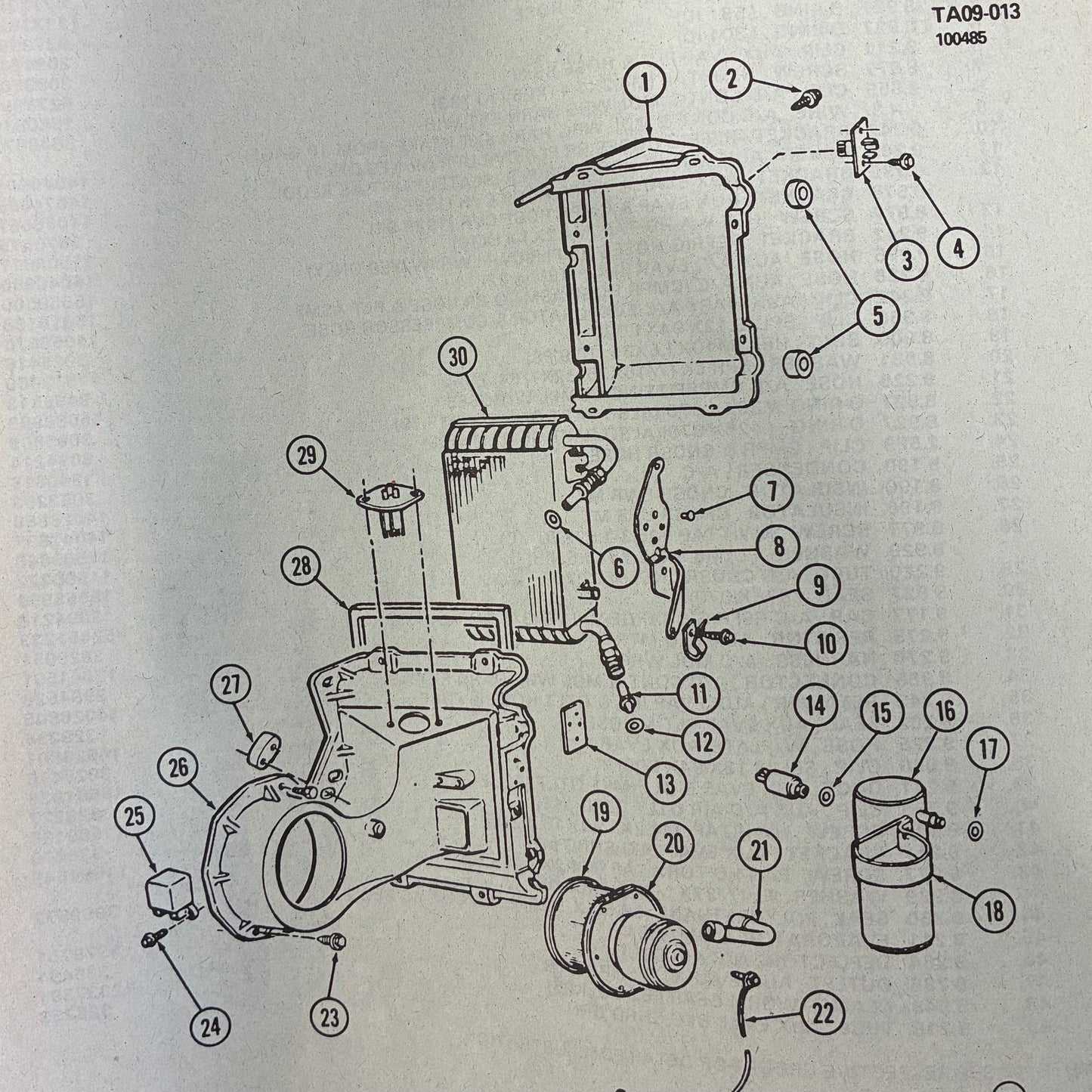 Screw, Air Conditioning Evaporator Box Installation (AC) Metric Part# 11505023