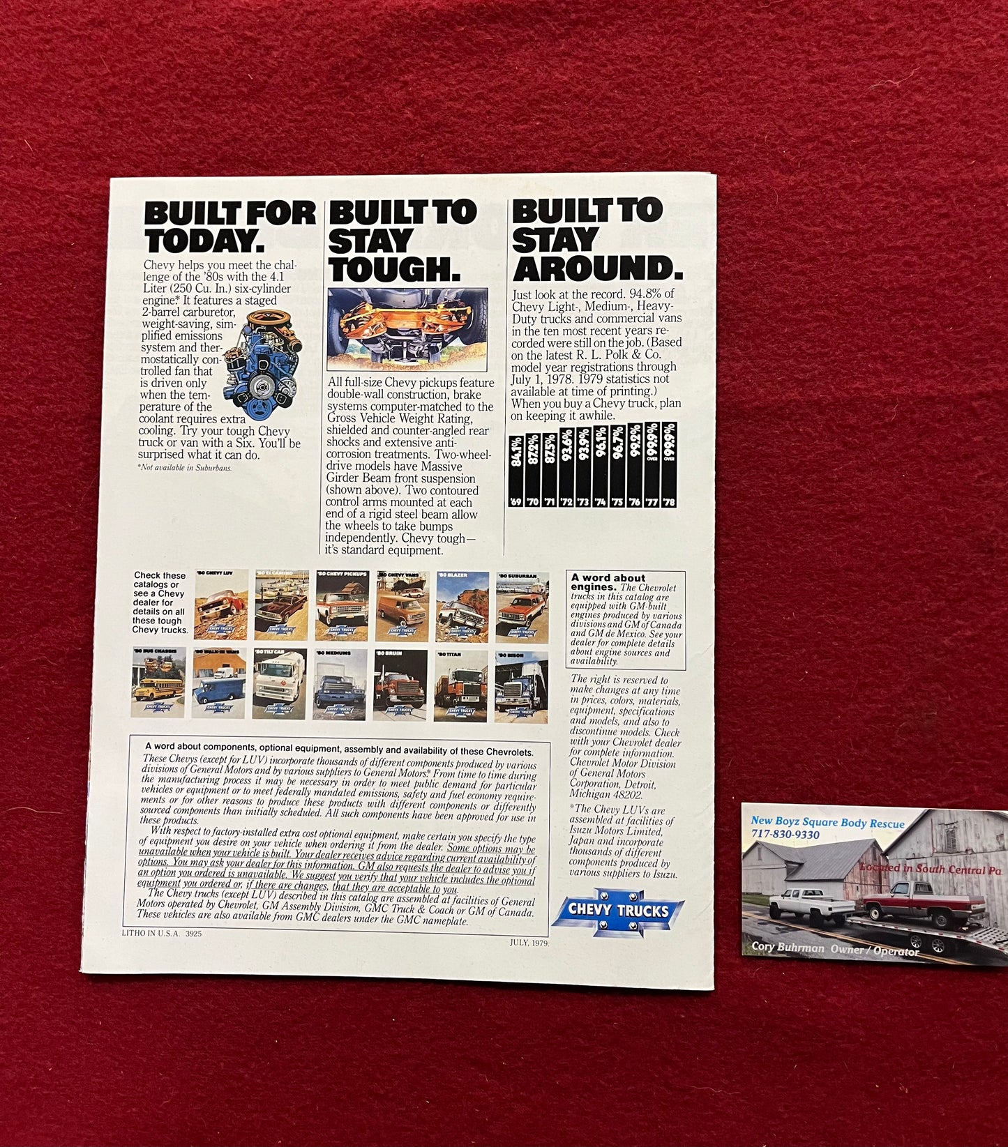 Brochure, 1980 Chevy Trucks Dealership Brochure