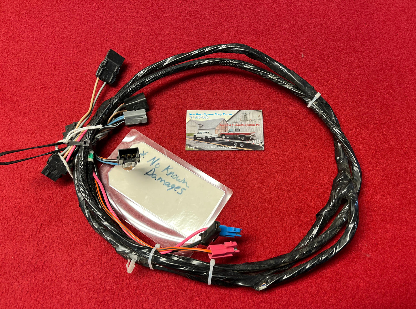 Harness, Two Door Power Window and Power Lock Cab Side Harness (Design 3) (Without Lock Relay)