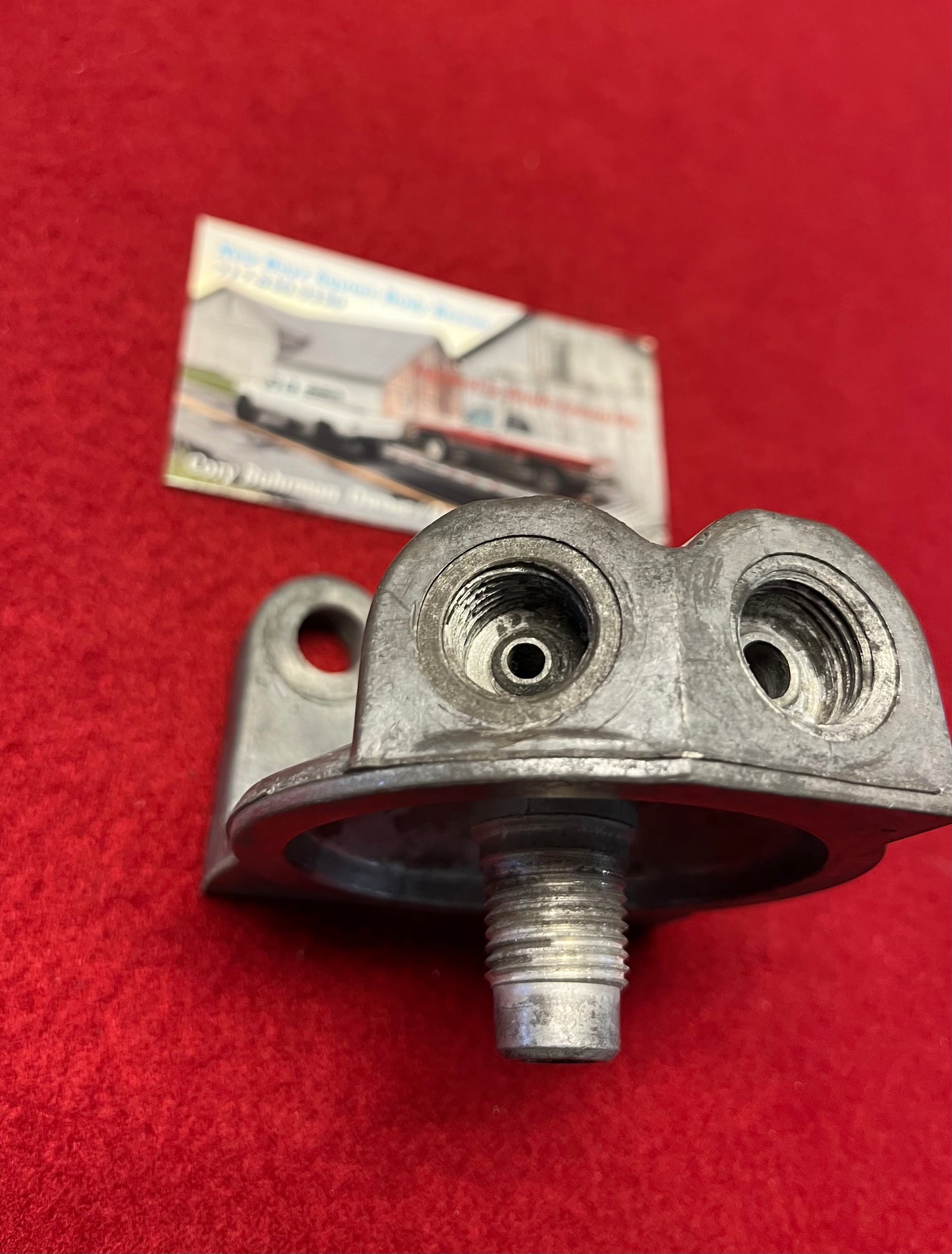 Adapter, Fuel Pump Filter Adapter 6.2 1982 Part# 14028928.