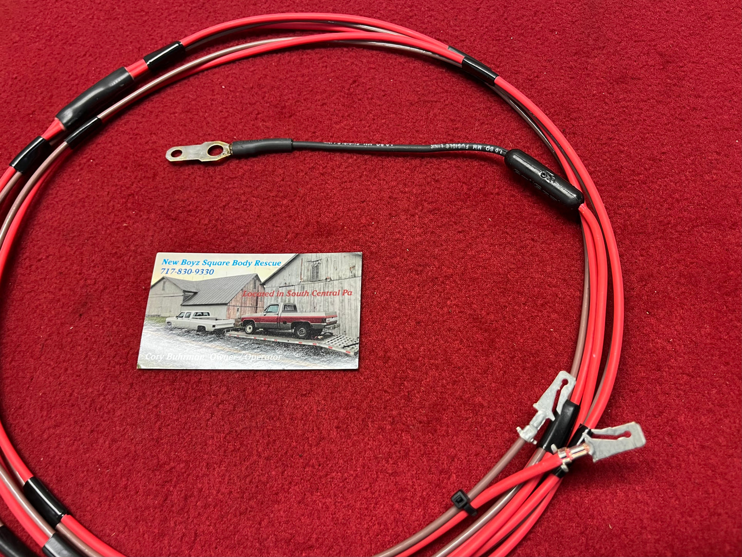 Lead M, Charging System Harness Lead Alternator Plug - Alternator Post - Bulkhead - Junction Block (New Manufactured) (Short Run 1976 - 1978))