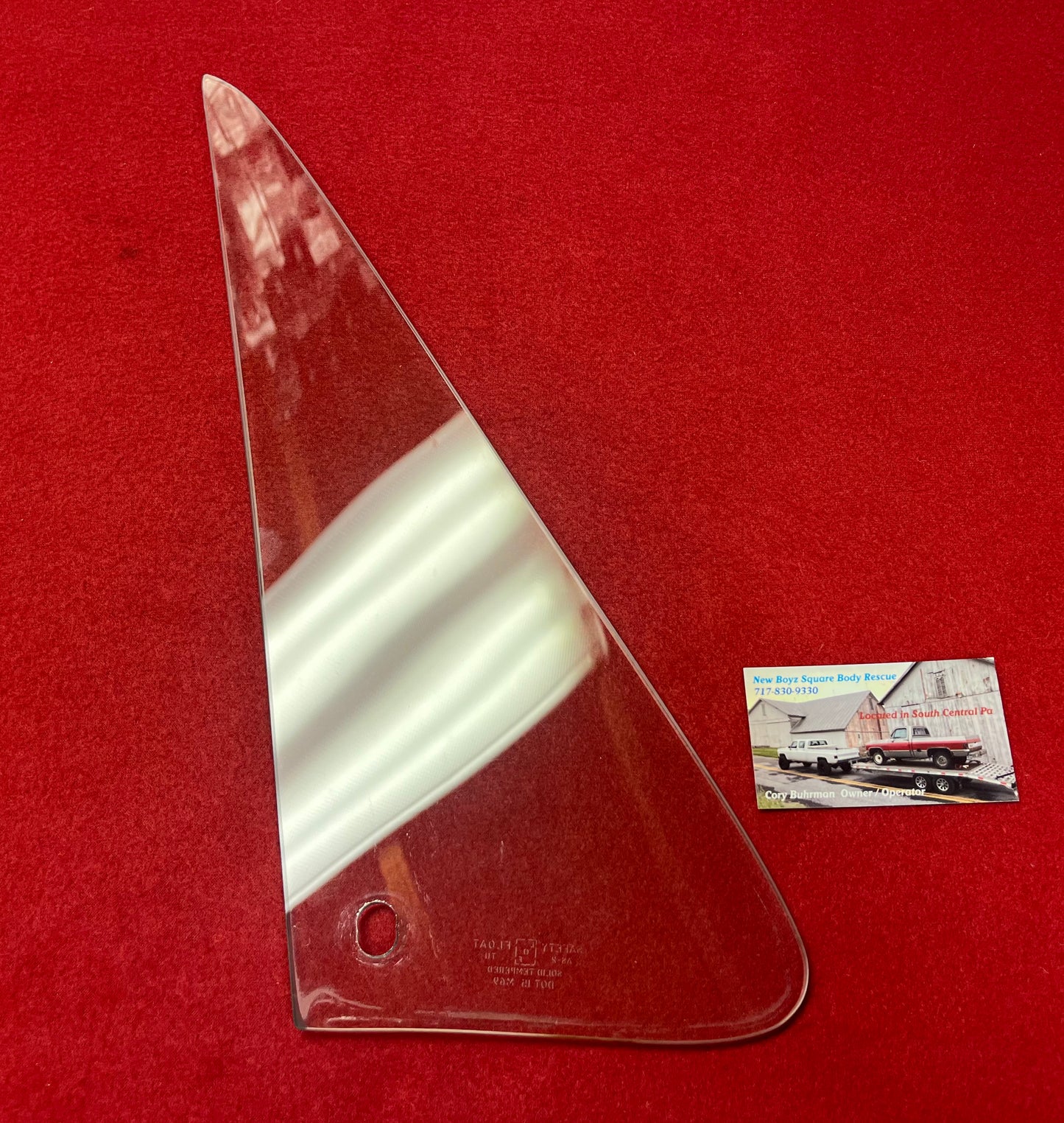 Glass, LH Vent Glass (Wing Window) Clear 1981-1991