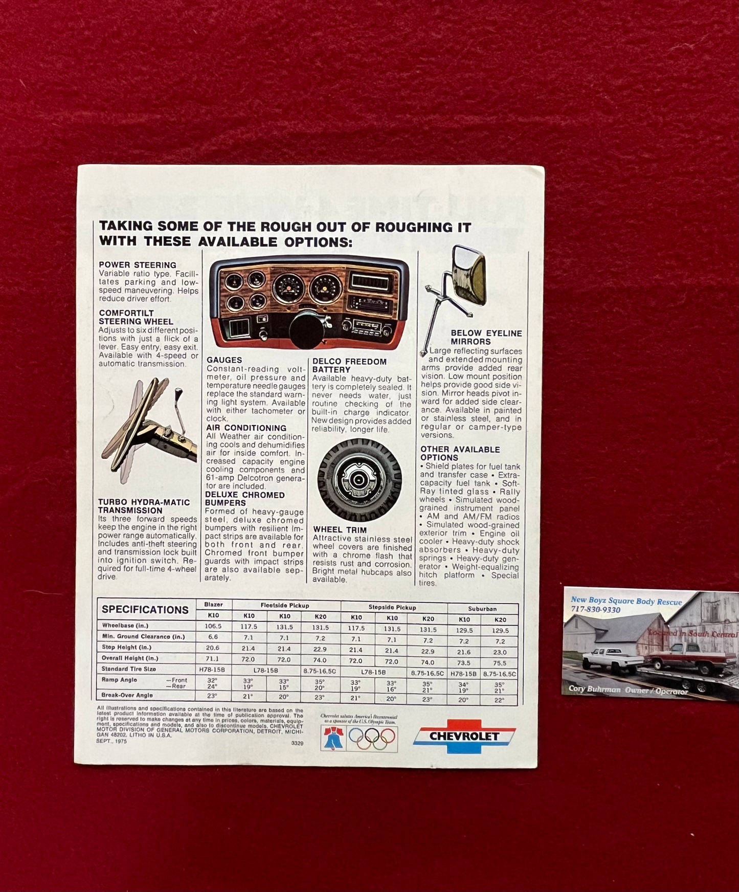 Brochure, 1976 Chevy 4wd Trucks Dealership Brochure