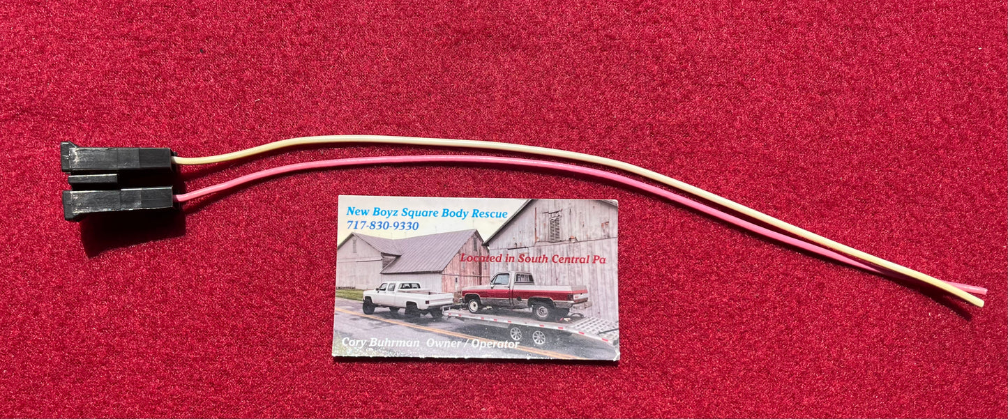 Pigtail, Windshield Wiper Motor Washer Pump Pigtail 1978-1984