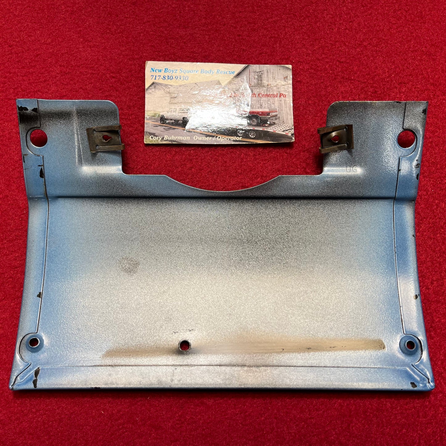 Filler, Steering Column Metal Closure Factory Color 21 (Light Blue Metallic)