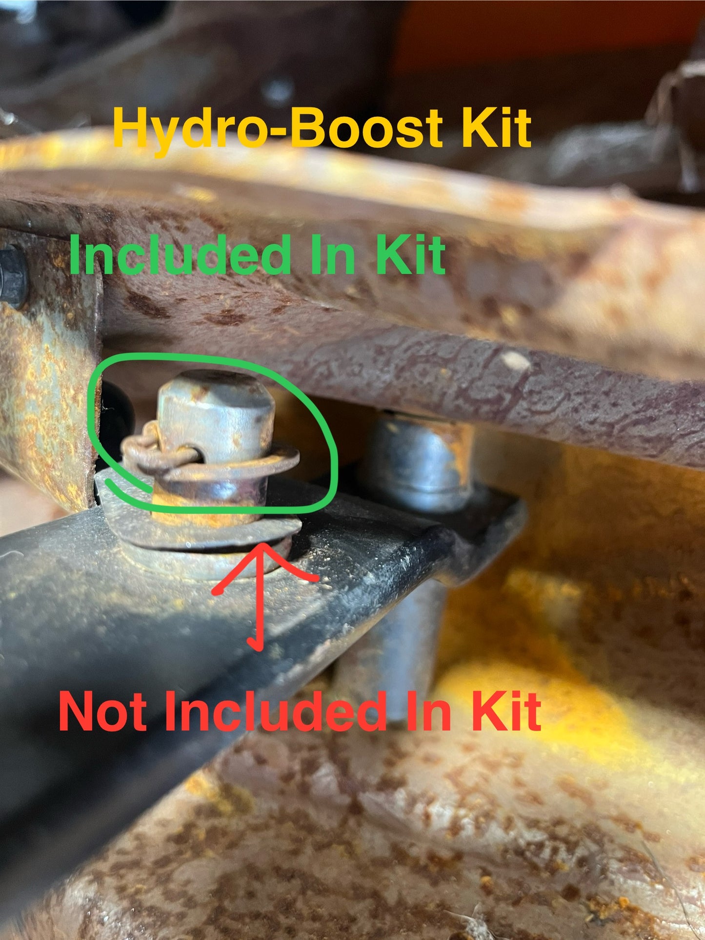 Kit, Brake Pedal Rod Installation Kit; One Retainer & One Washer (Hydro-Boost Brakes)