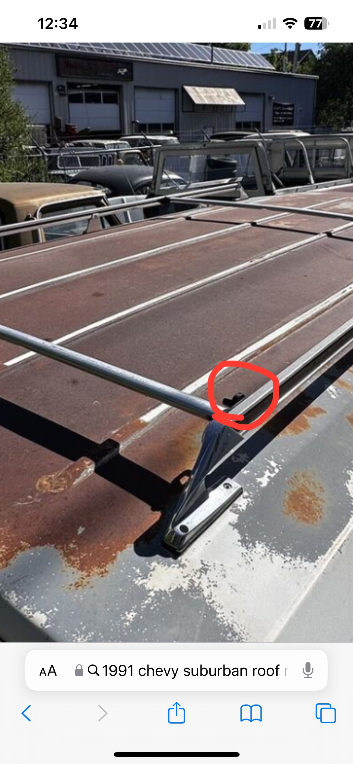 Bolt, Suburban Roof Rack Bow Attachment Bolt