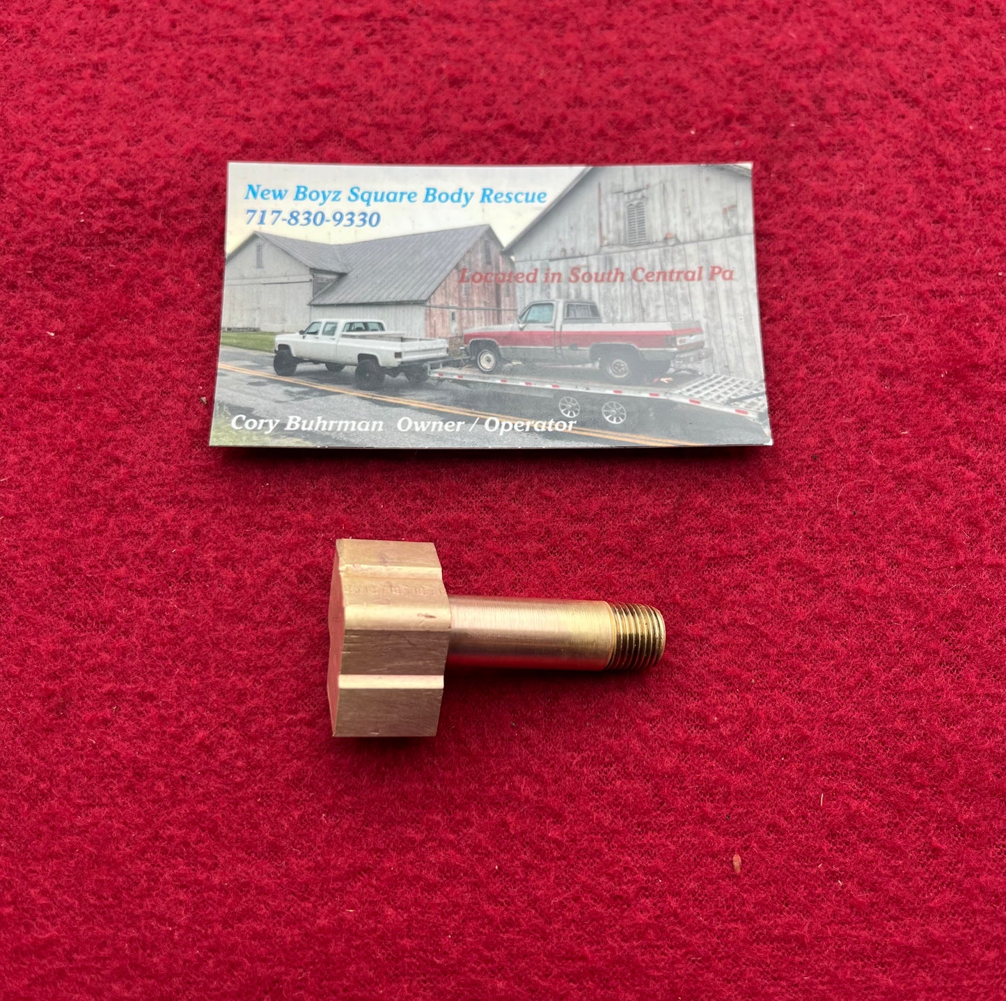 Fitting, Oil Pressure and Choke Heater Fitting (1/8 NPT) Part# 14047850