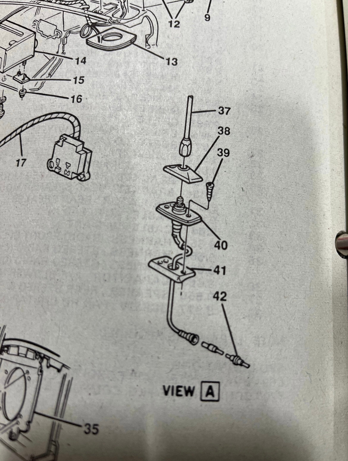 Antenna Assembly, Radio Antenna Assembly 1988 - 1991 (Fender Mounted)