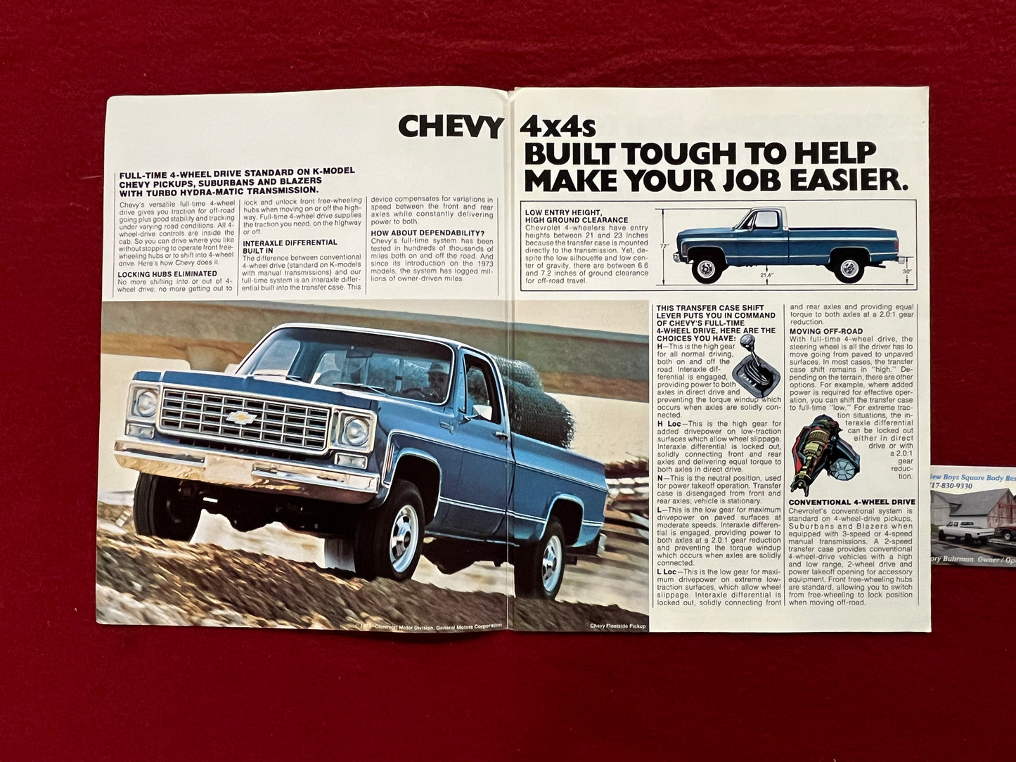 Brochure, 1976 Chevy 4wd Trucks Dealership Brochure