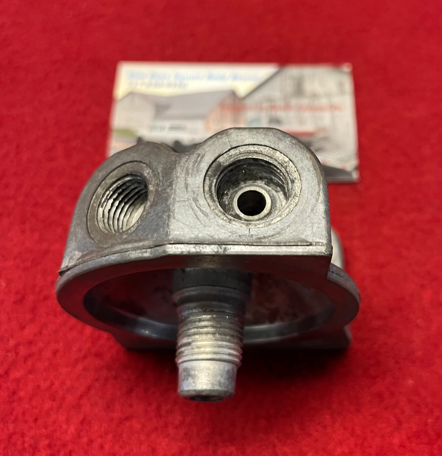 Adapter, Fuel Pump Filter Adapter 6.2 1982 Part# 14028928.