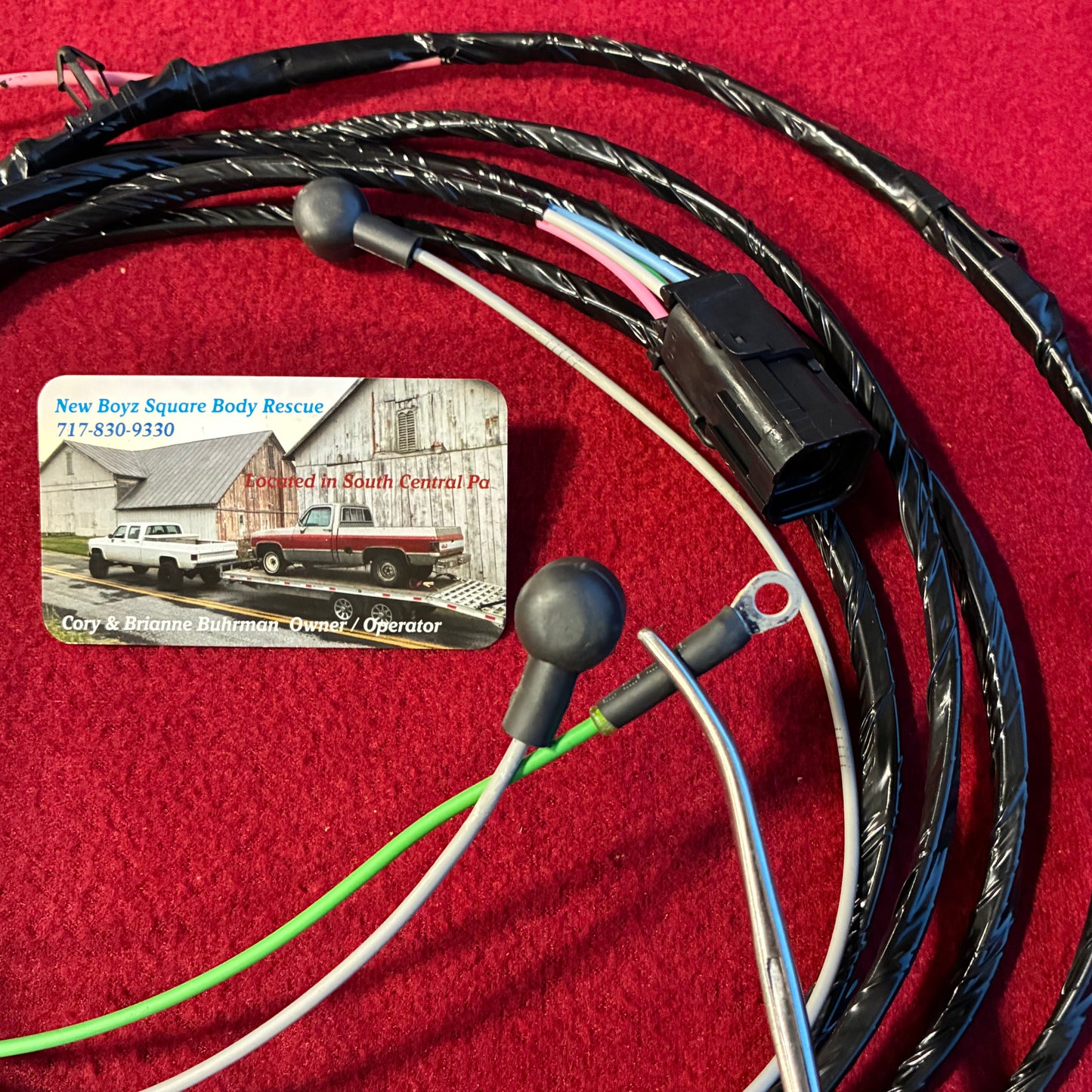 1: Harness, Dual Tank Selector Valve Harness Regular Cab Chassis Side 1979 - 1980 Single Post New Manufactured 1st Design Weather Pack Connector & OE Fuel Sending Connector