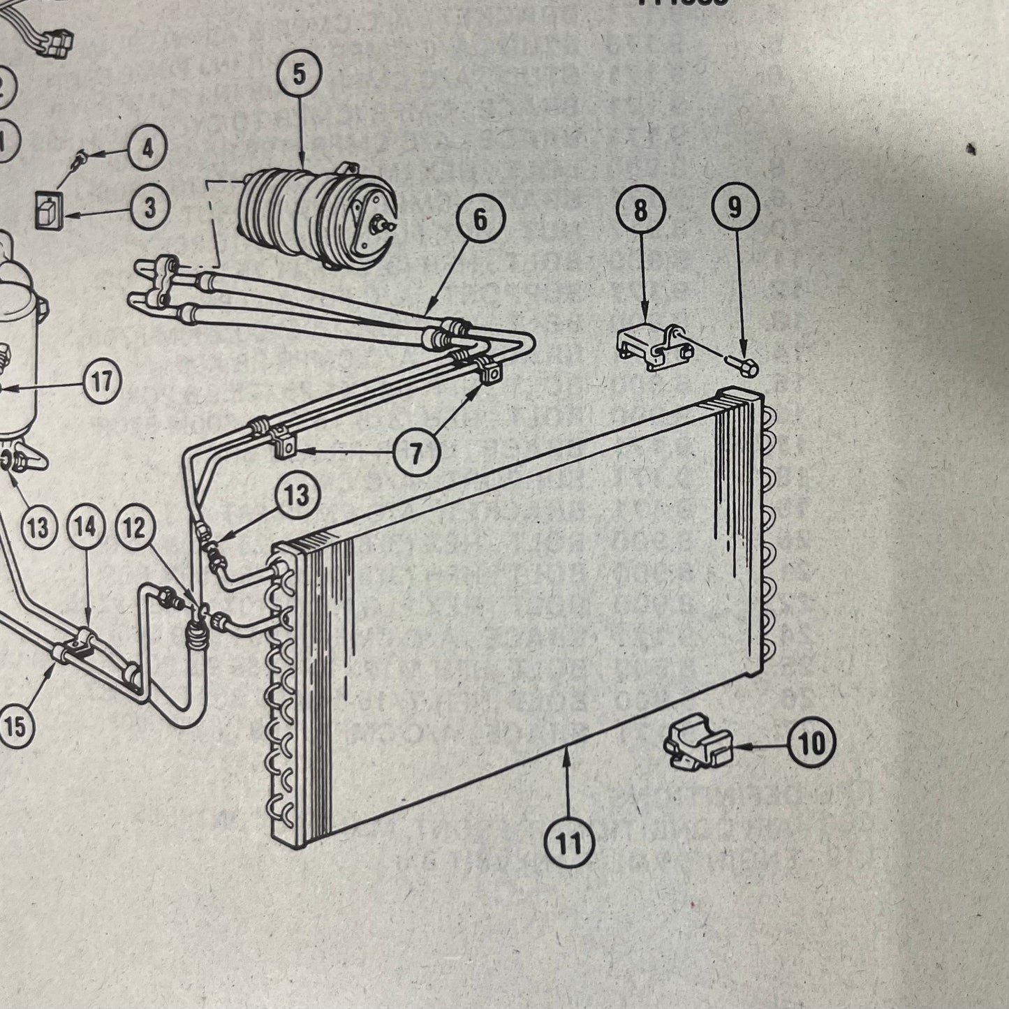Mount, Upper Air Conditioning Condenser Bracket and Bushing (Insulator) (AC) Part# 14047837