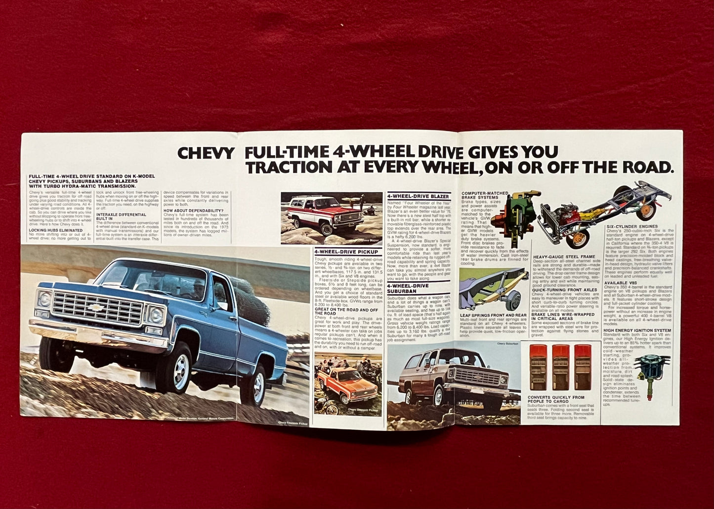 Brochure, 1976 Chevy 4wd Trucks Dealership Brochure