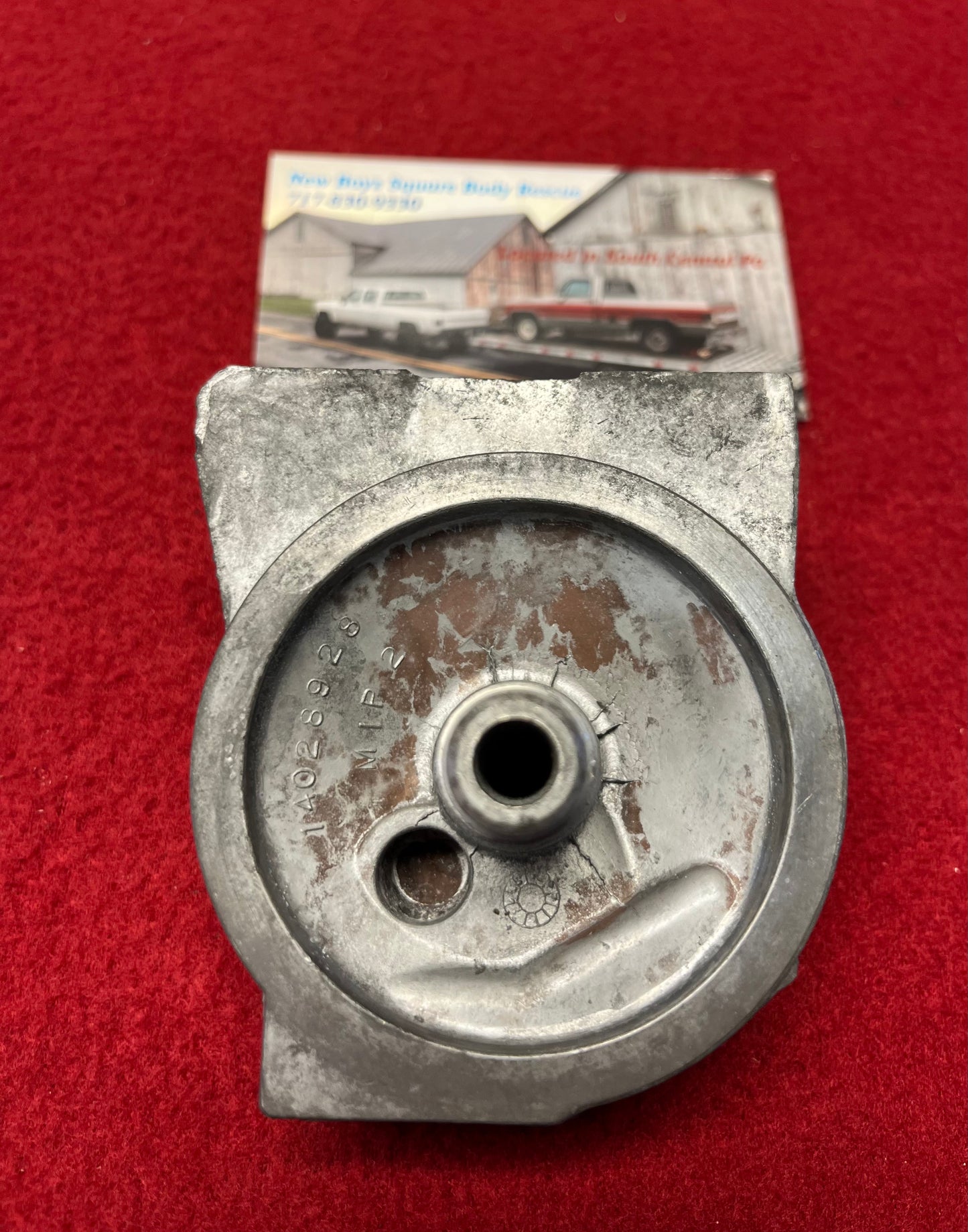 Adapter, Fuel Pump Filter Adapter 6.2 1982 Part# 14028928.