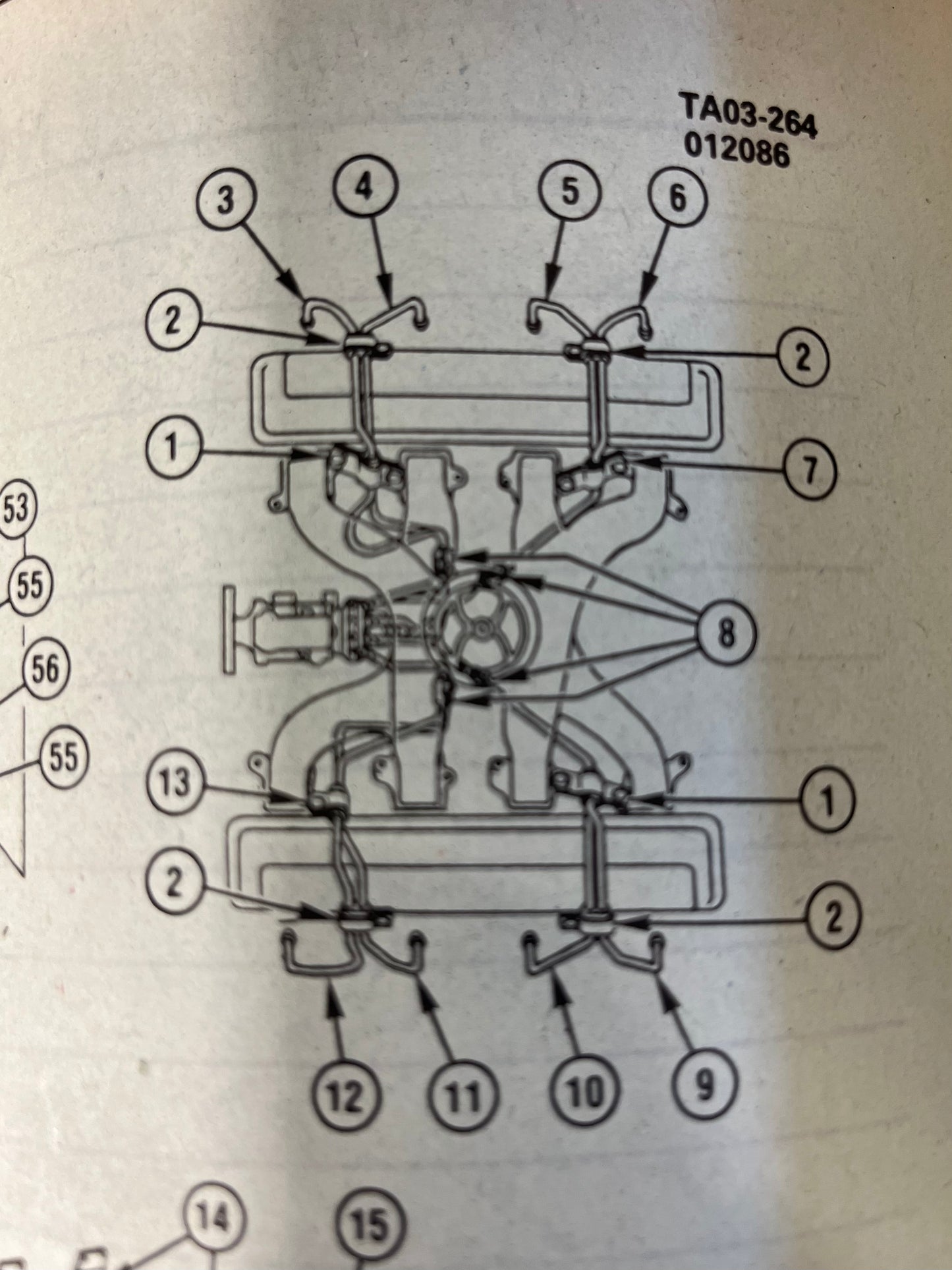 Pipe, Fuel Injection Pump Pipe 6.2 Cylinder #2 Part# 14033912