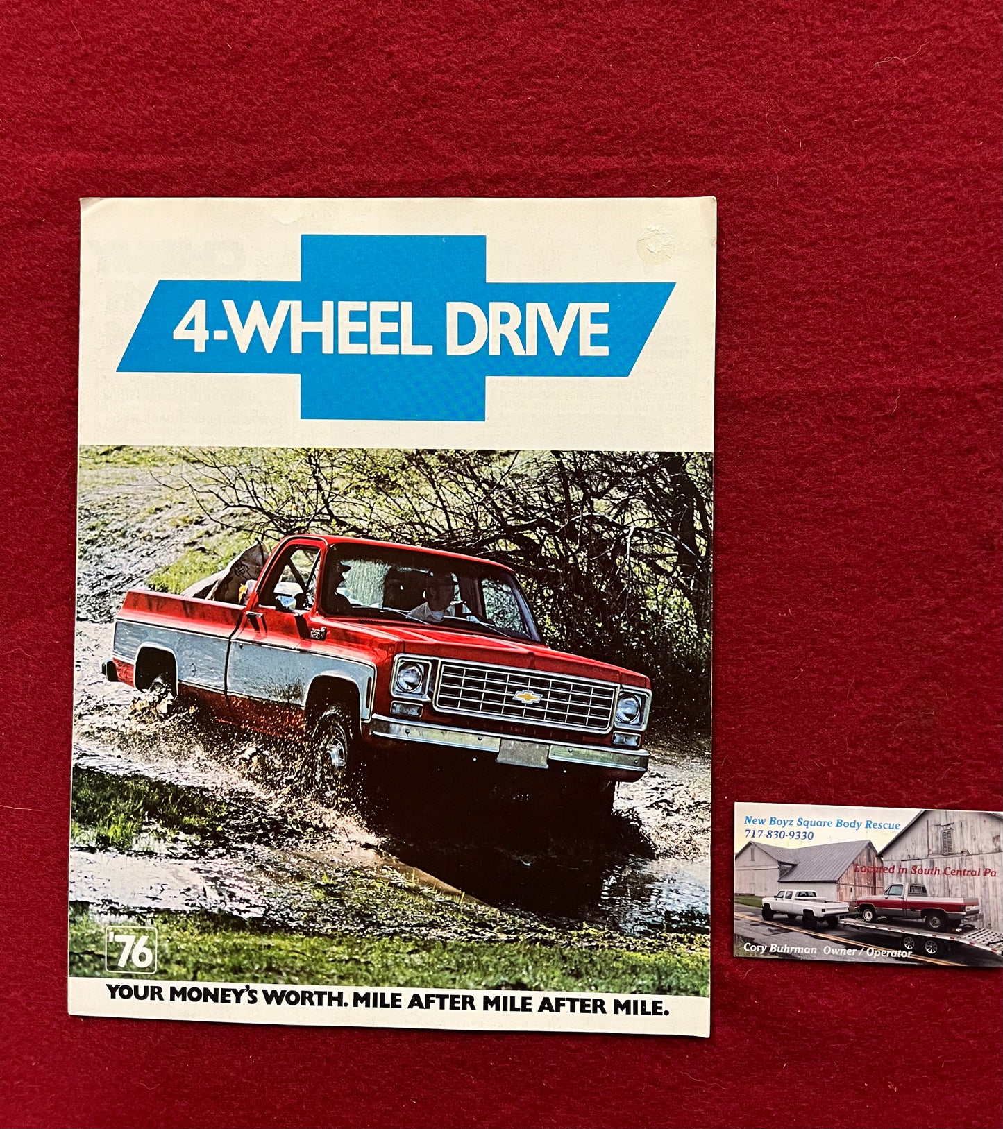 Brochure, 1976 Chevy 4wd Trucks Dealership Brochure