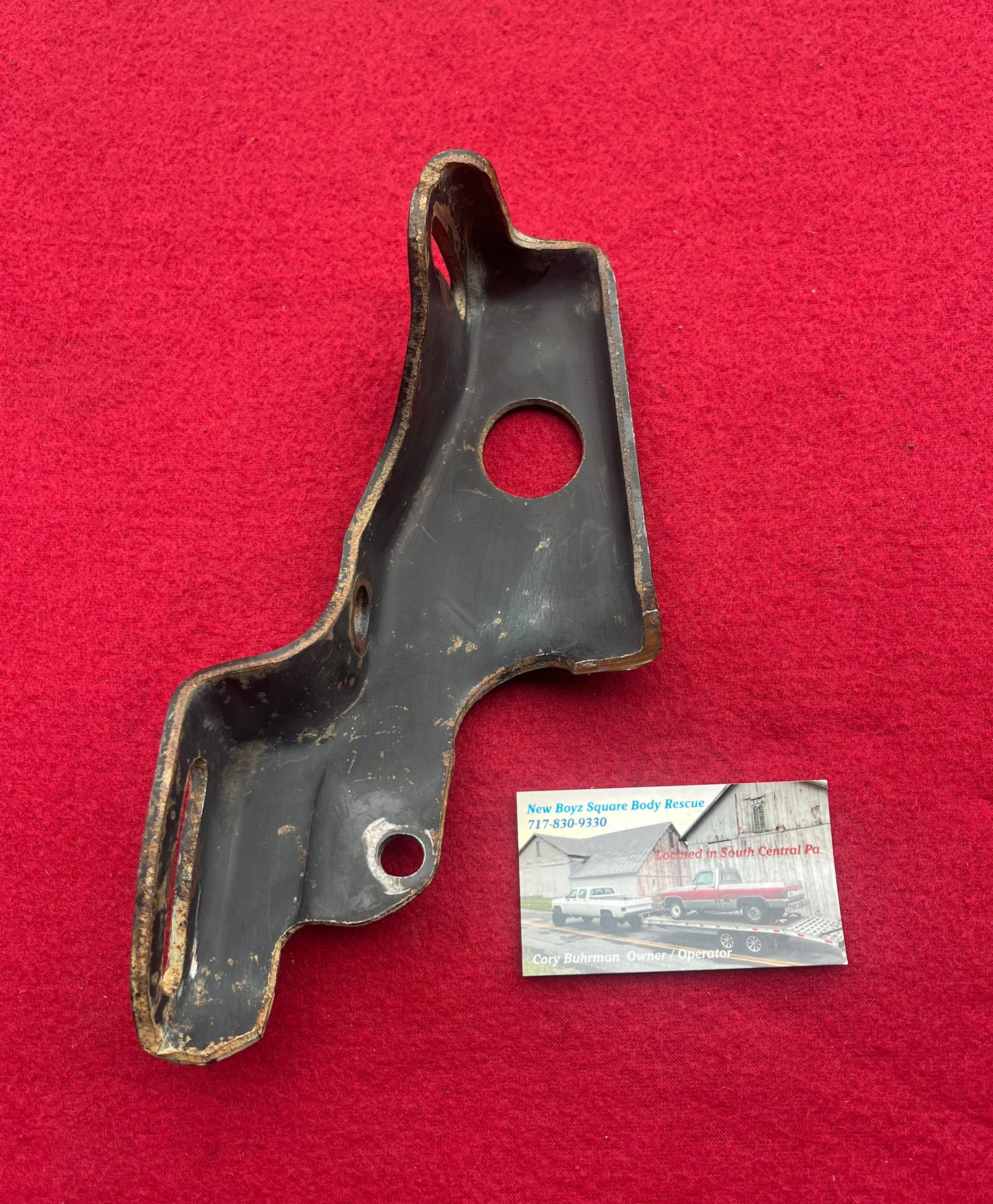 2: Support, Compressor Outer Support; Air Conditioning (AC) (A/C) R-4 Pancake Style 1985-1988 Part# 14103211 (Modified)