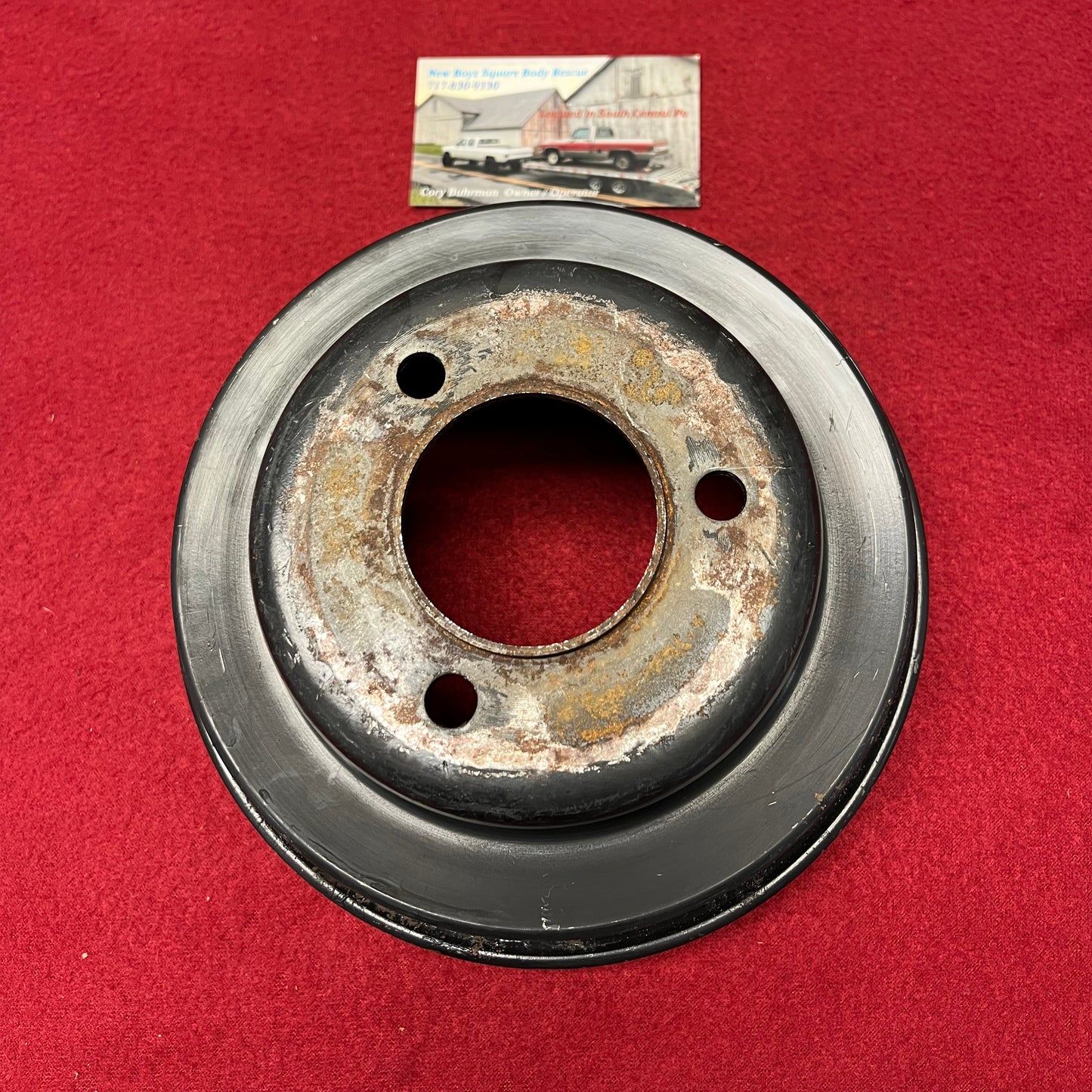 BBC Pulley, 3 Groove Crank Pulley Part# 14087537 A/C Big Block Chevy