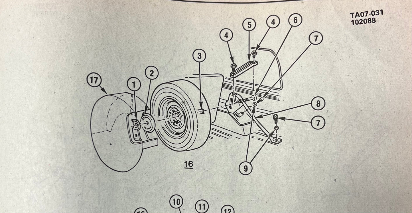 Plate, Spare Wheel Carrier Plate K5 (Blazer / Jimmy) Washer) (Spare Tire) Part# 14027926