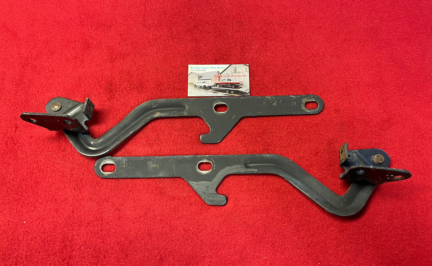 Hinge set, RH & LH 1981-1991 Hood Hinges