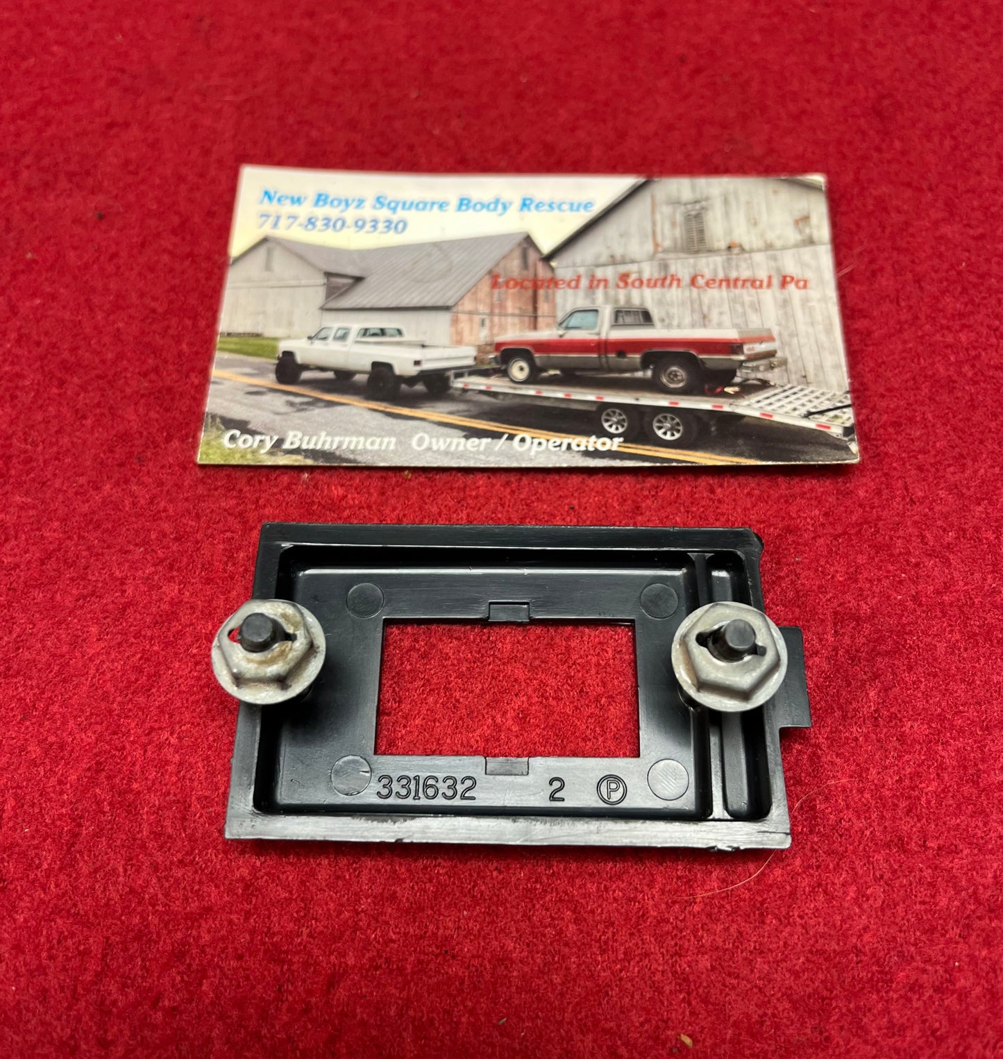 Bezel, Single Switch Dash Bezel (Early Design) Vertical Switch