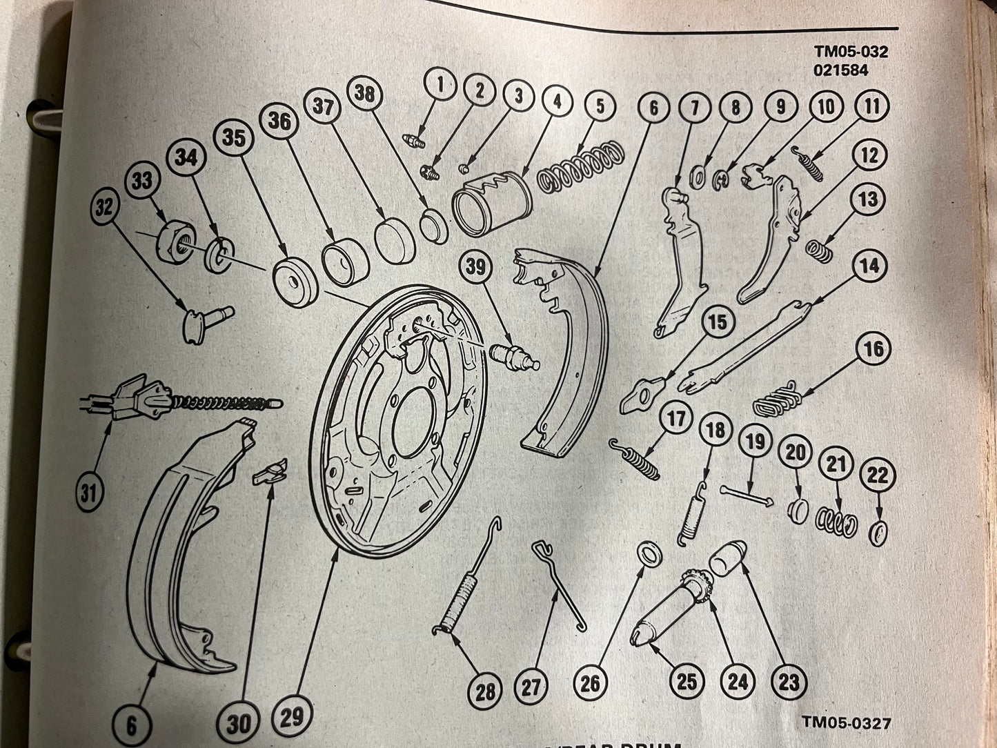 Guide, Rear Brake Shoe Plate Guide Corporate 14 Bolt
