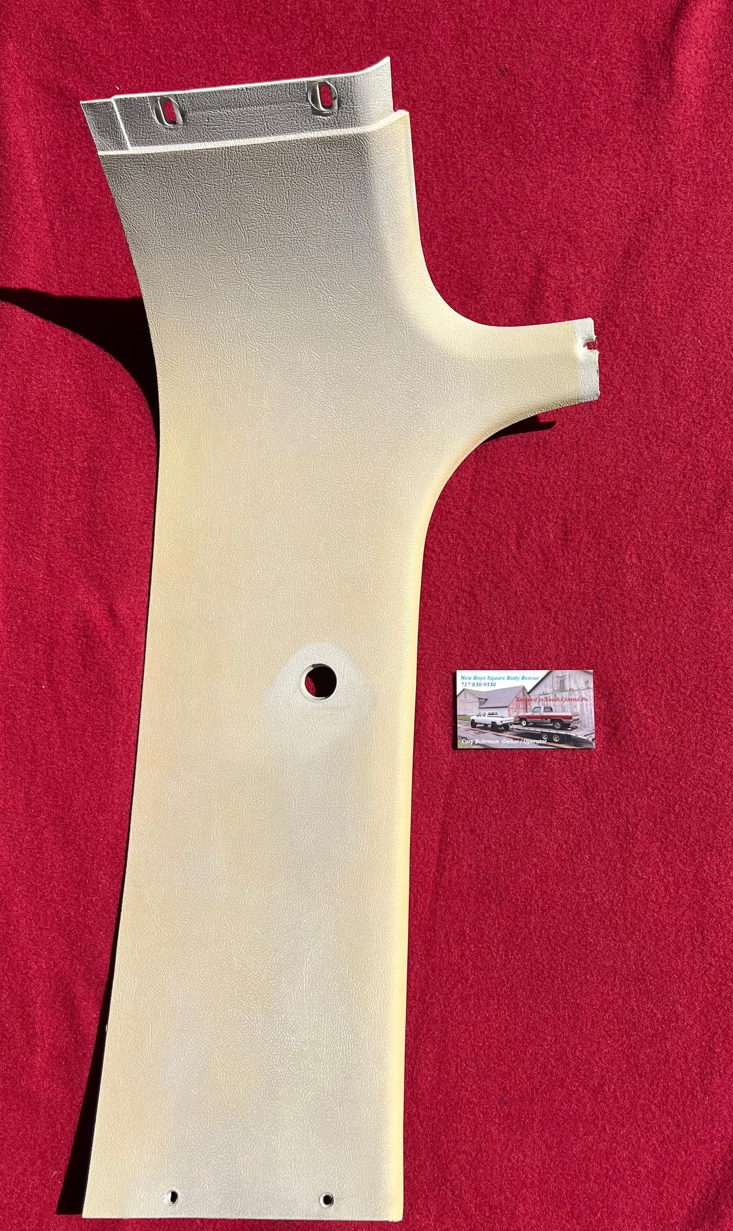 Molding, LH Body Trim B Pillar K5 (Headliner Trim) (White) 14006111
