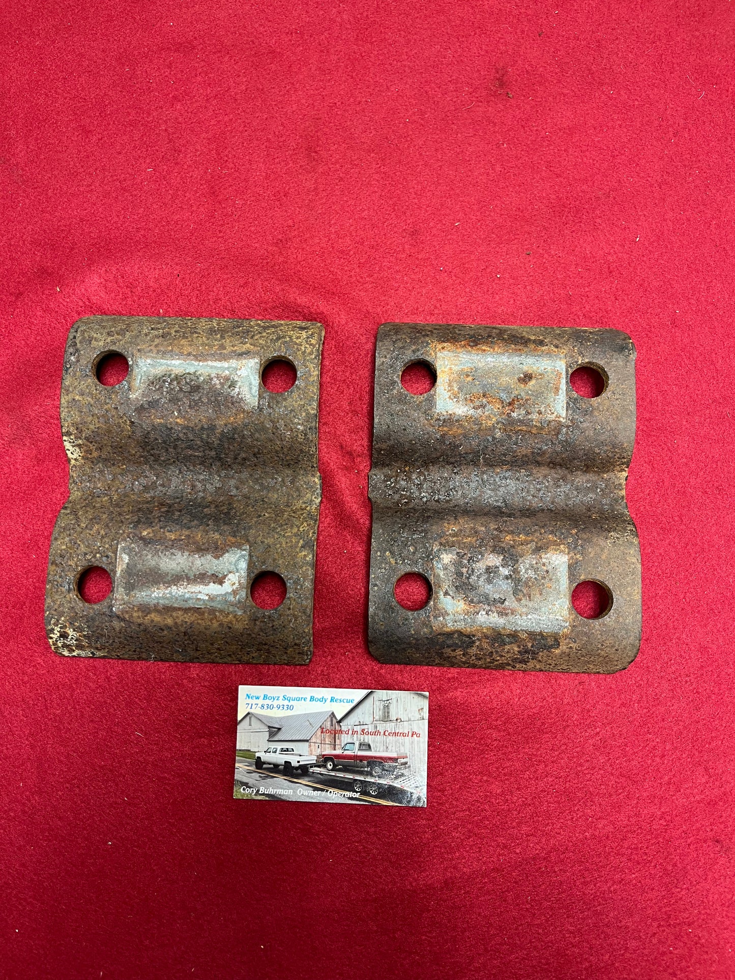 Plates, Rear Spring Plates 3.25” Axle Diameter