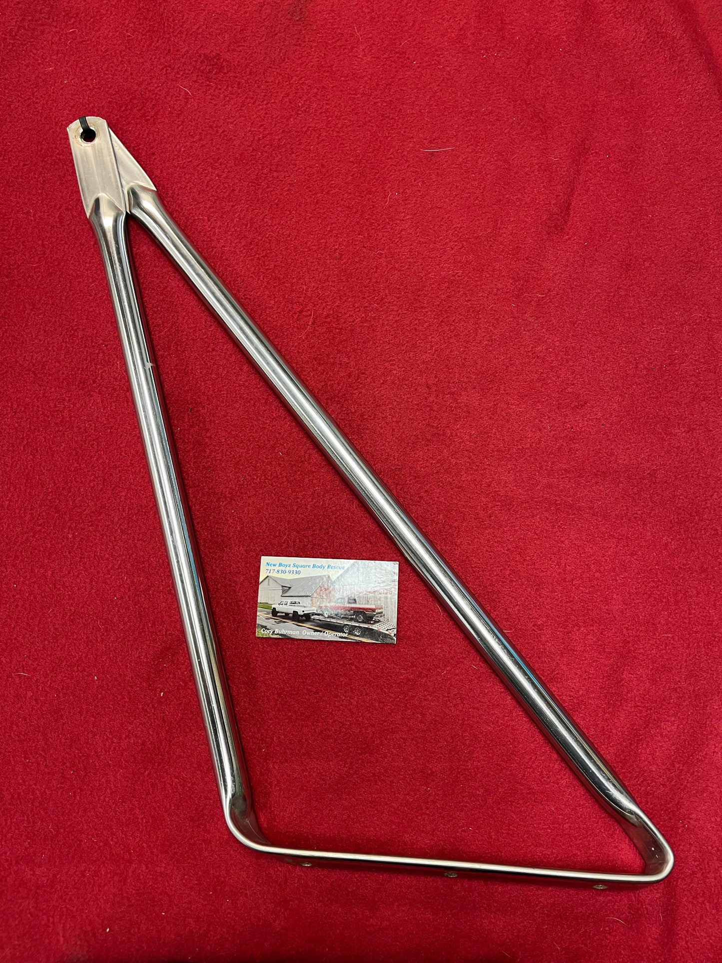 Bracket, LH Upper West Coast Mirror Bracket Stainless