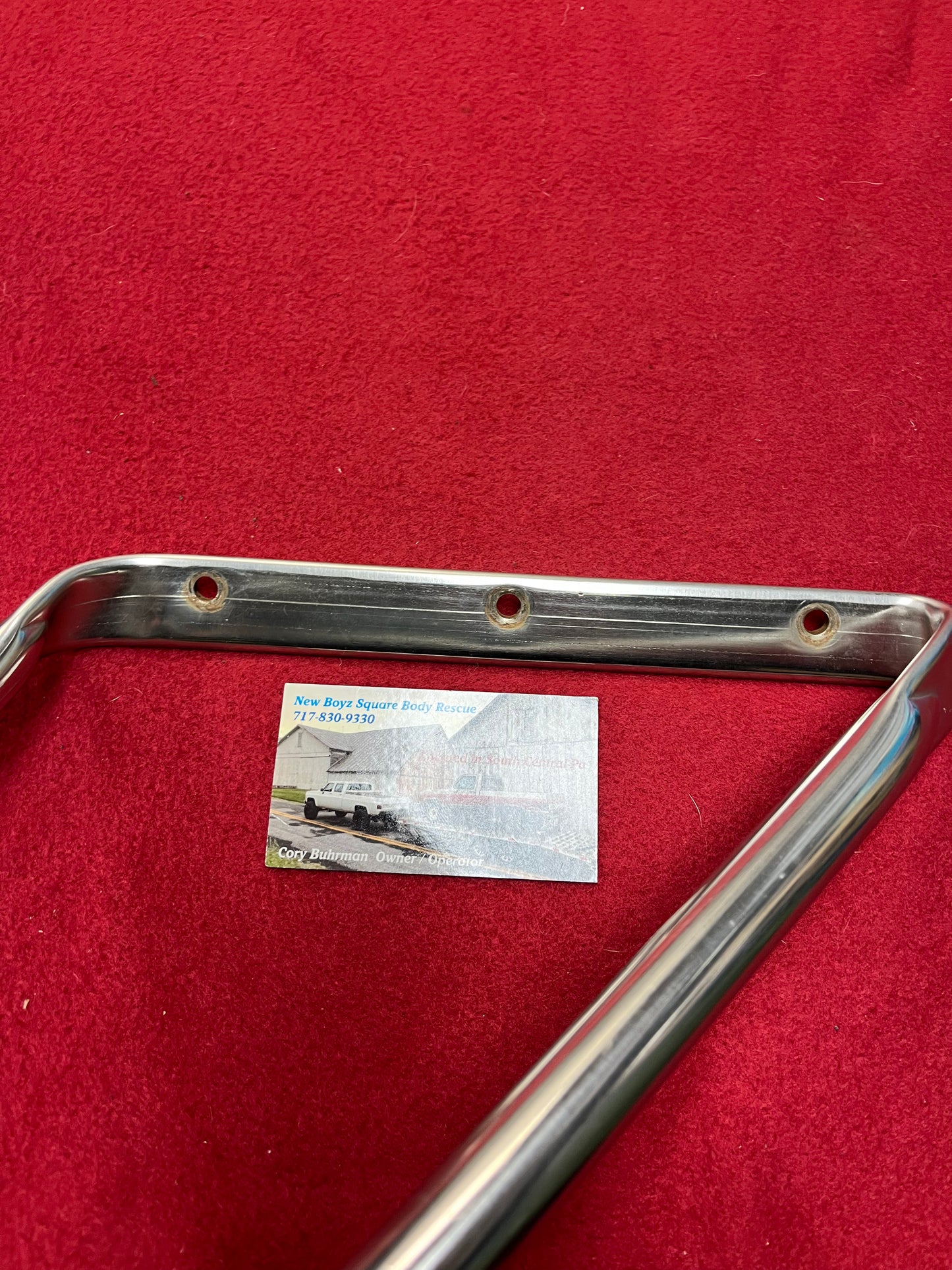 Bracket, LH Upper West Coast Mirror Bracket Stainless